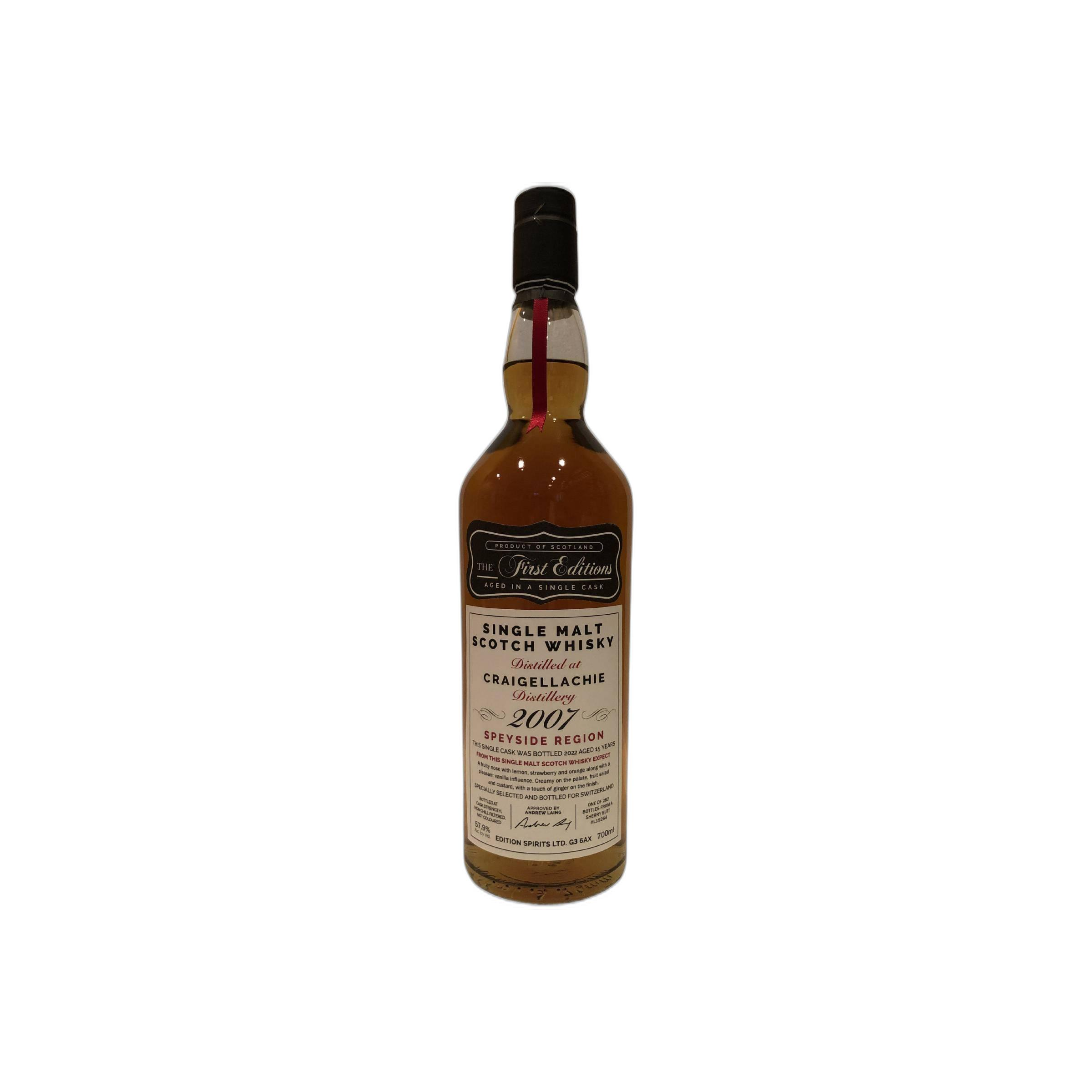 Craigellachie The First Editions 2007 15 Years Single Malt Whisky