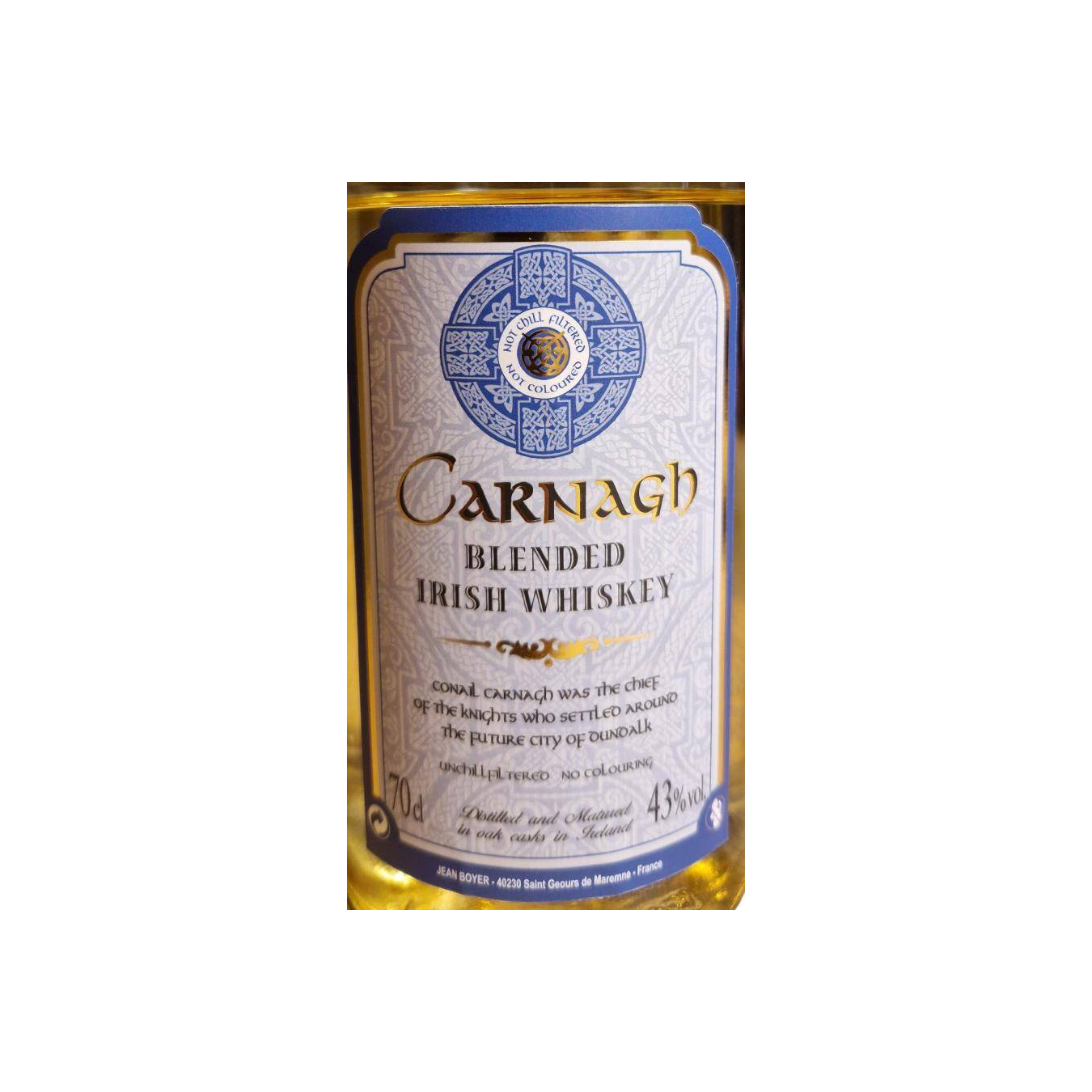 Conaill Carnagh Blended Irish Whiskey JB