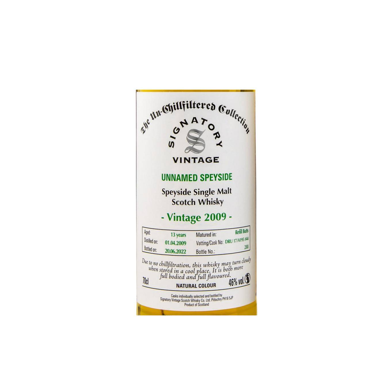 Signatory Vintage The Un-Chillfiltered Collection 2009 13 Years Single Malt Whisky 2