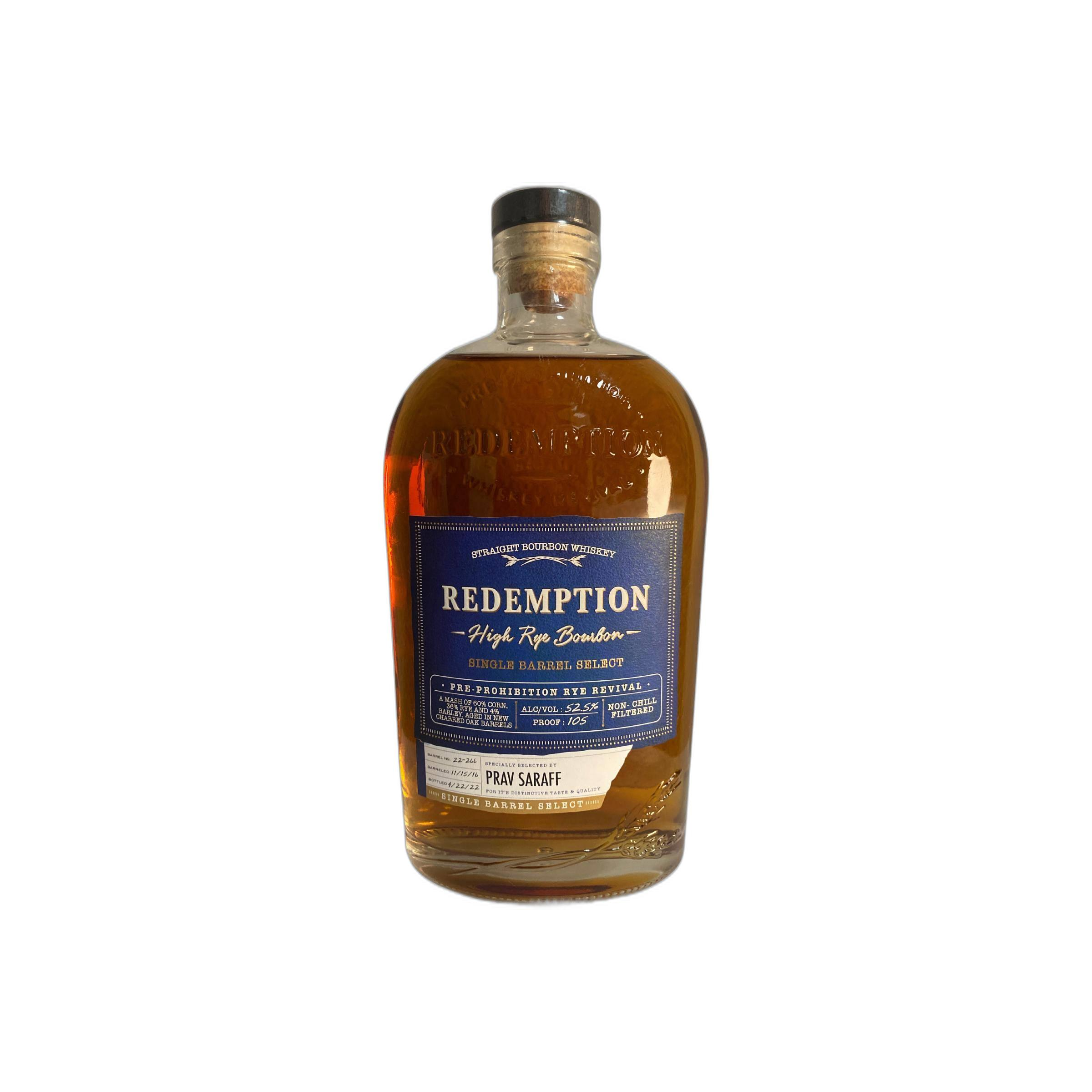 Redemption High Rye Bourbon