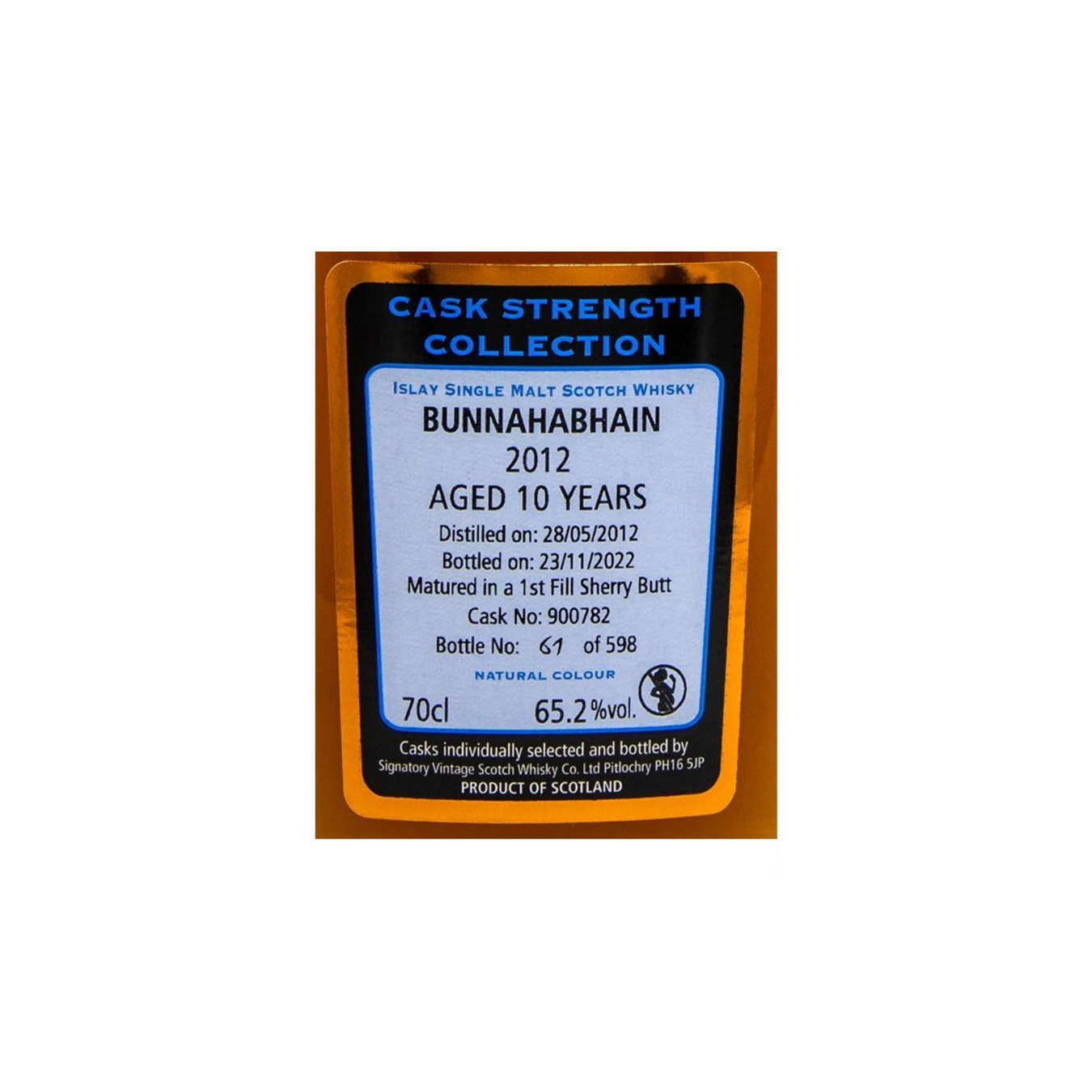 Bunnahabhain Cask Strength Collection 2012 10 Years Single Malt Whisky 2
