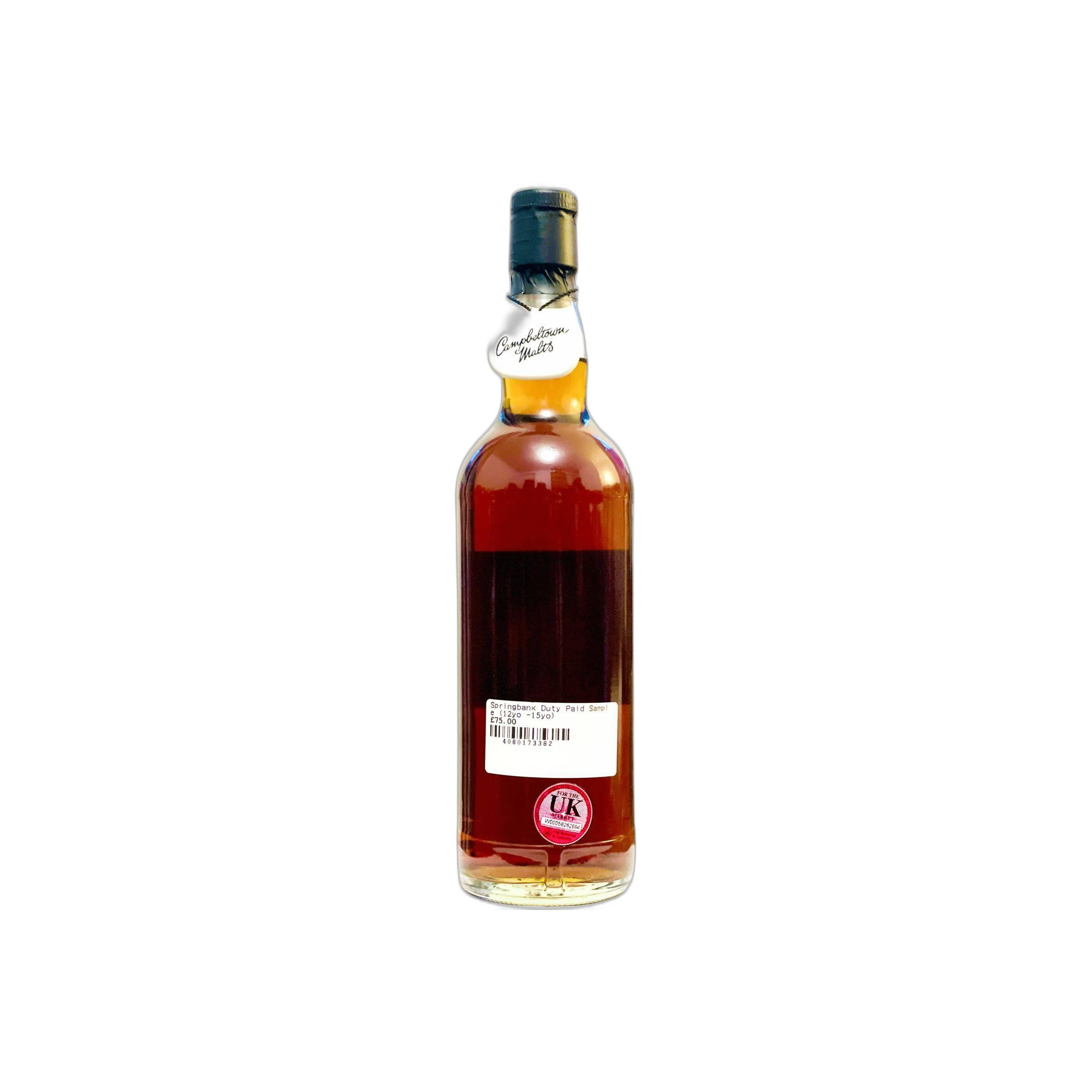 Springbank Duty Paid Sample - For Trade Purposes Only 2008 14 Years Single Malt Whisky 2