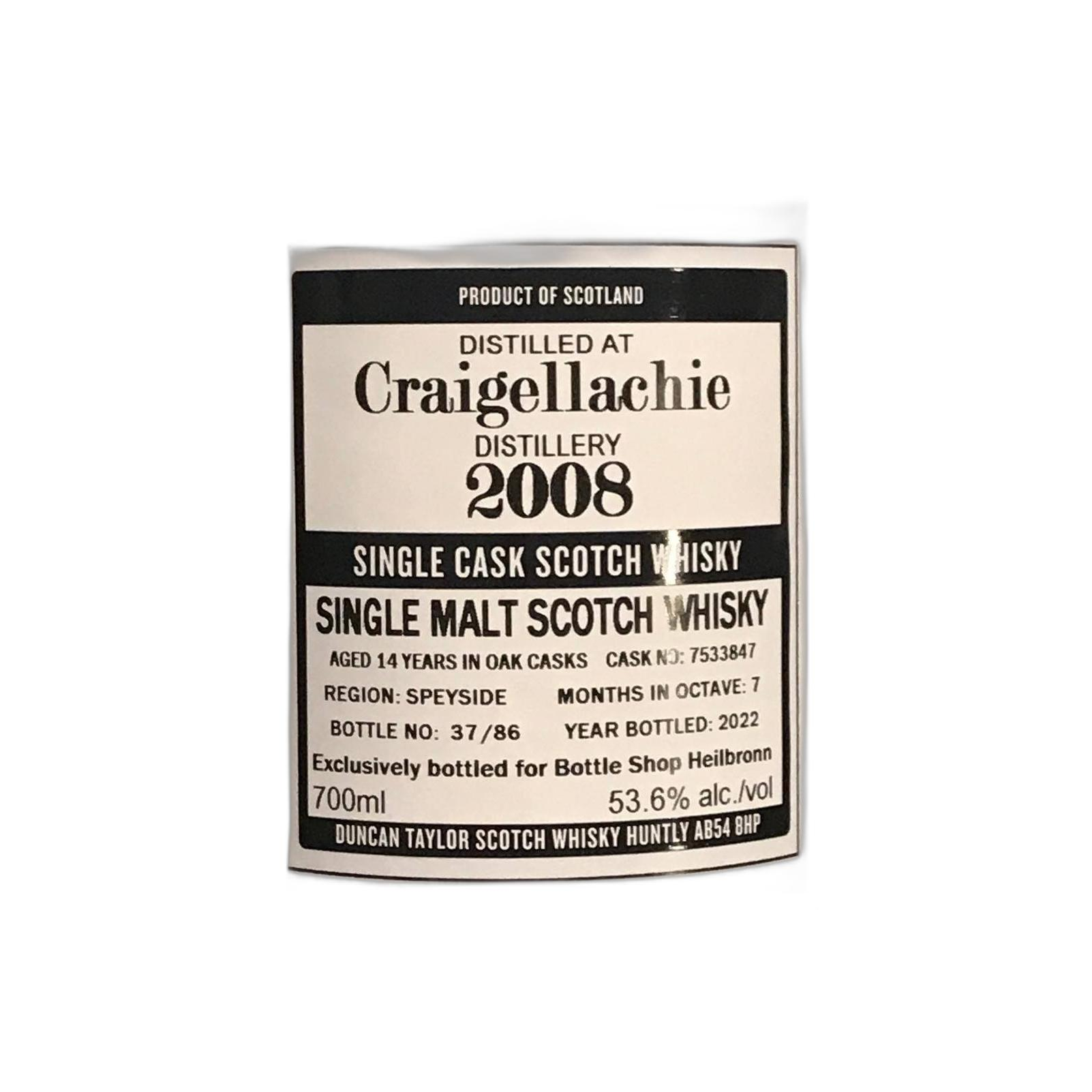 Craigellachie The Octave 2008 14 Years Single Malt Whisky 3