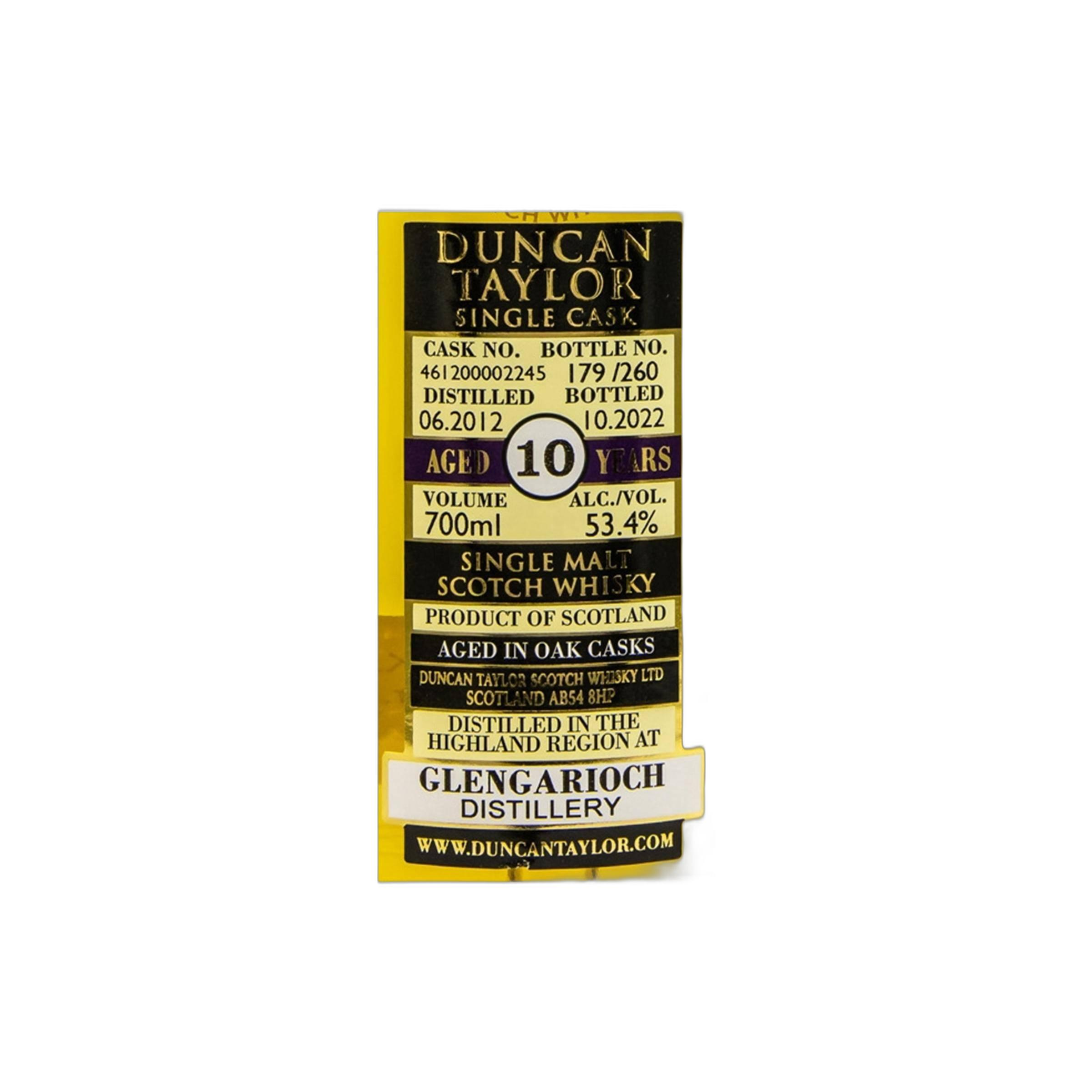 Glen Garioch Single Cask 2012 10 Years Single Malt Whisky 2