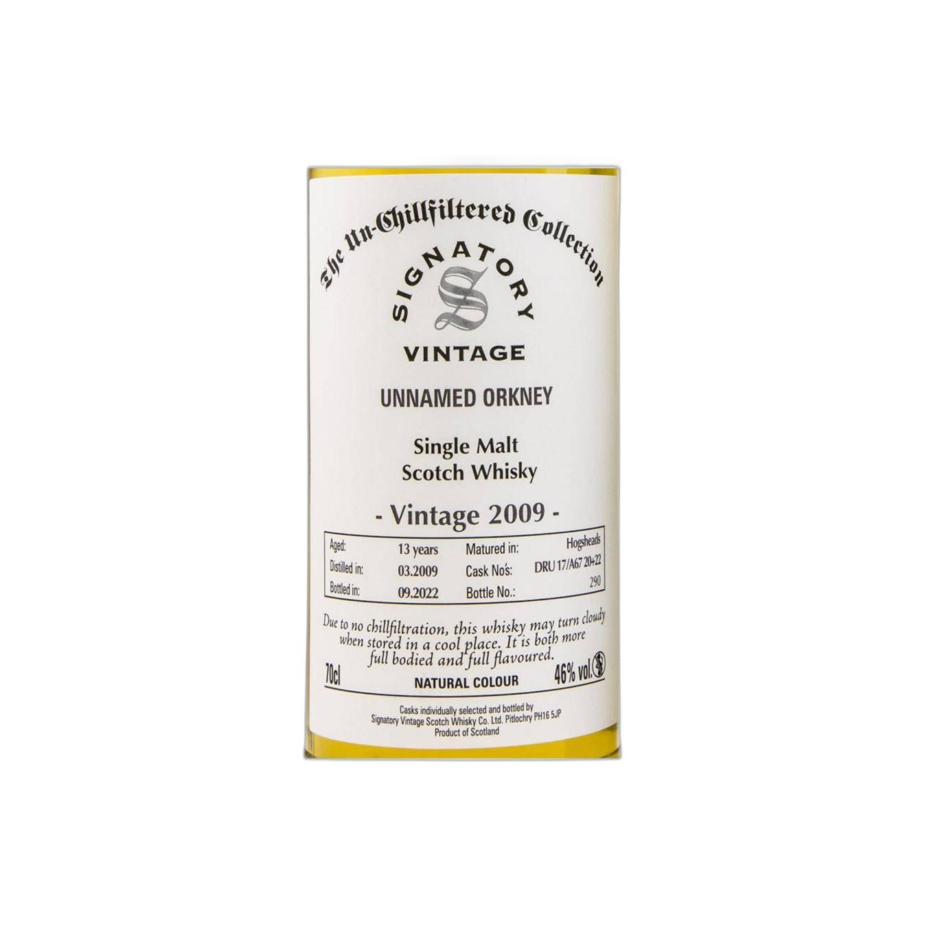 Signatory Vintage The Un-Chillfiltered Collection 2009 13 Years Single Malt Whisky 2