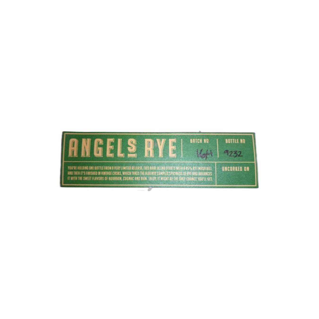 Angel's Envy Rye Finished