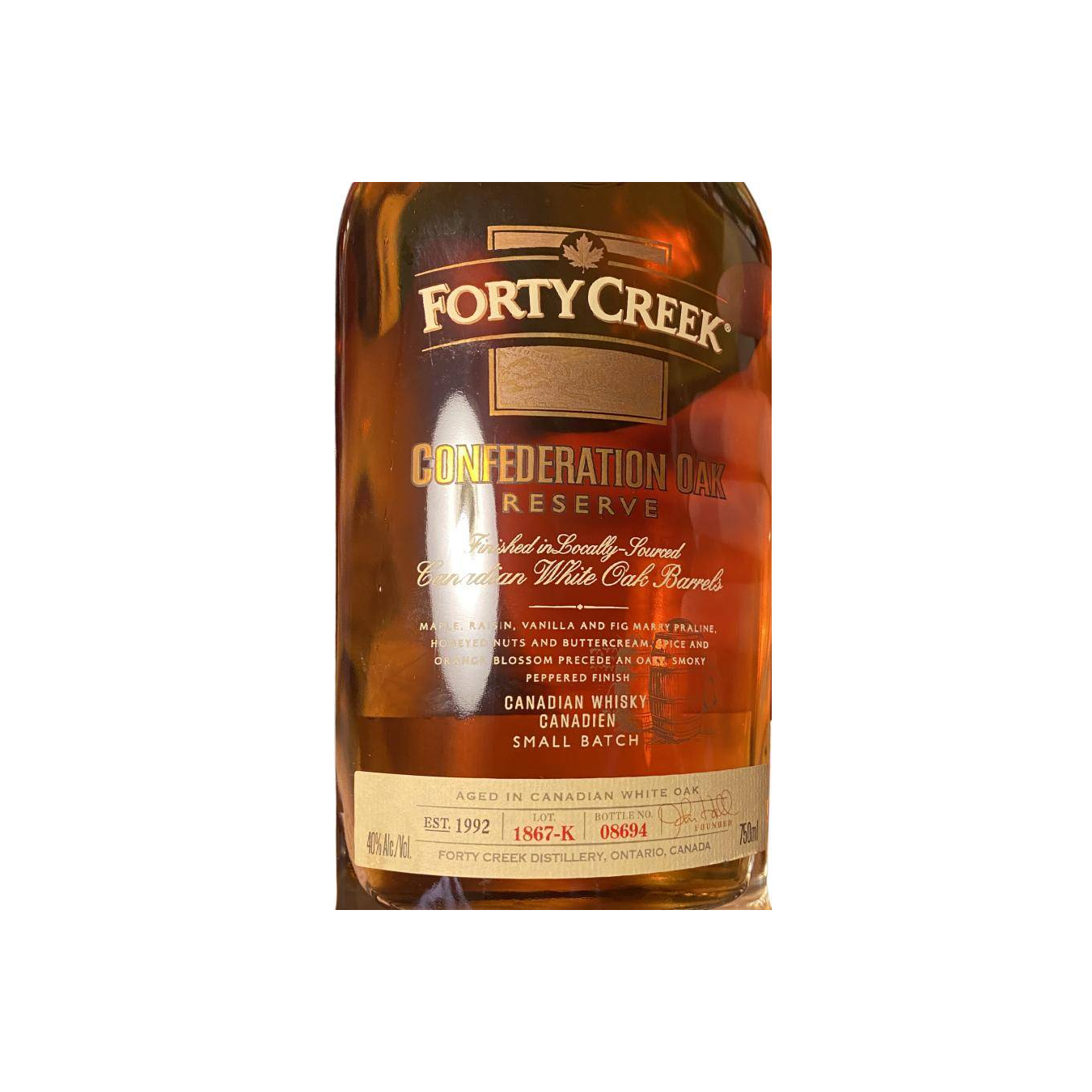 Forty Creek Canadian Whisky