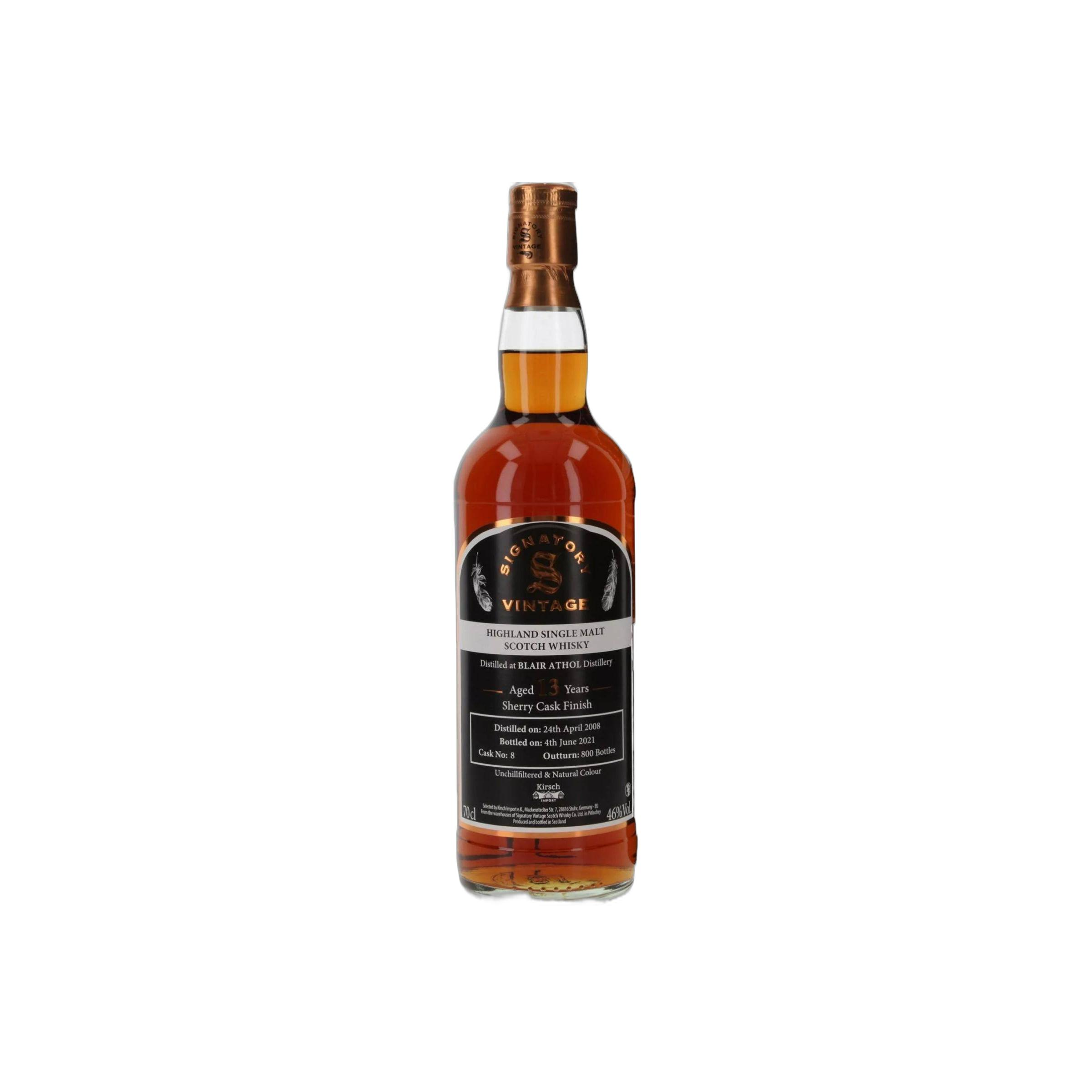 Blair Athol The Un-Chillfiltered Collection 2008 13 Years Single Malt Whisky