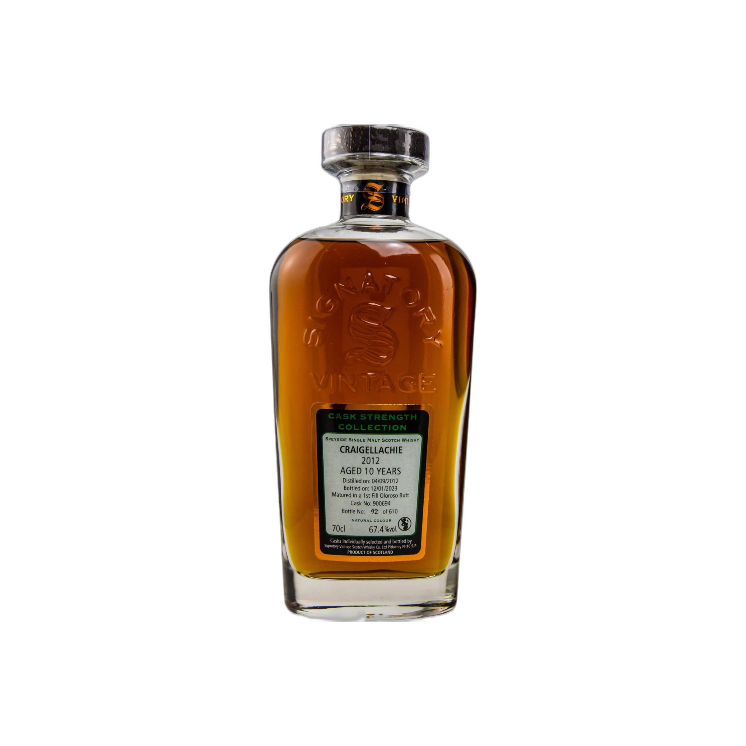 Craigellachie Cask Strength Collection 2012 10 Years Single Malt Whisky