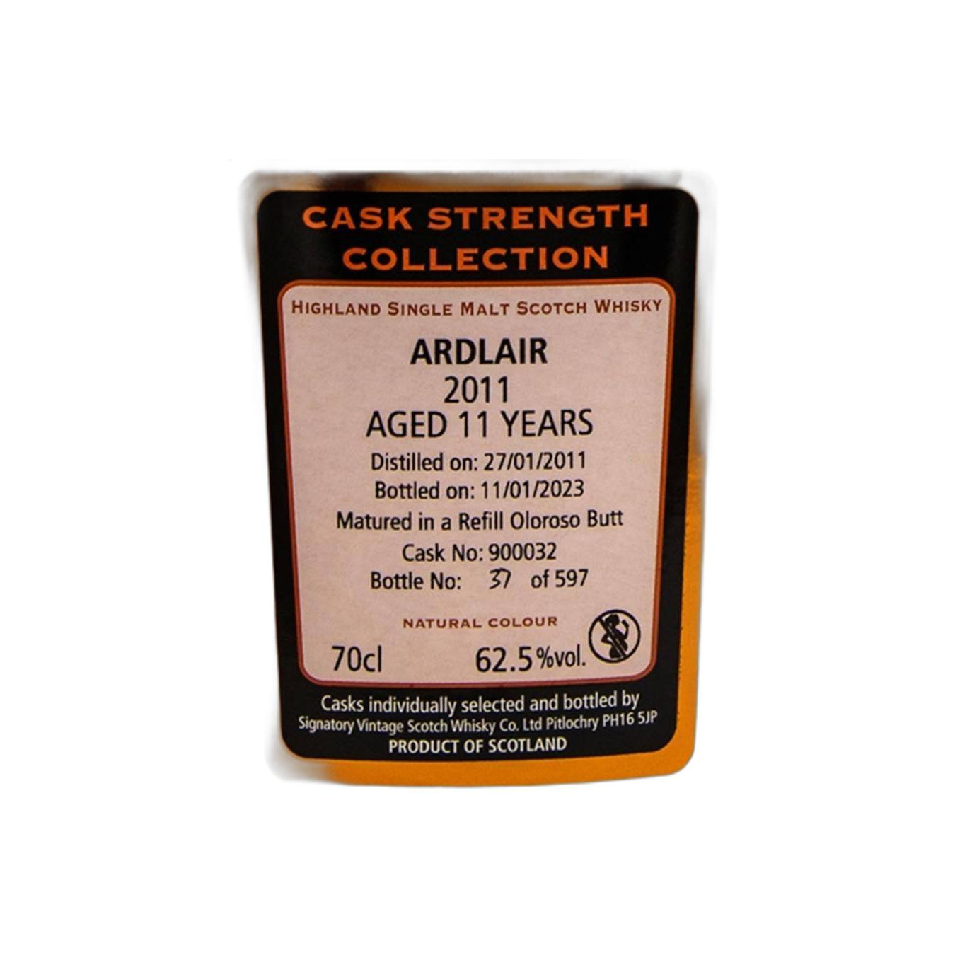 Ardmore Cask Strength Collection 2011 11 Years Single Malt Whisky 2