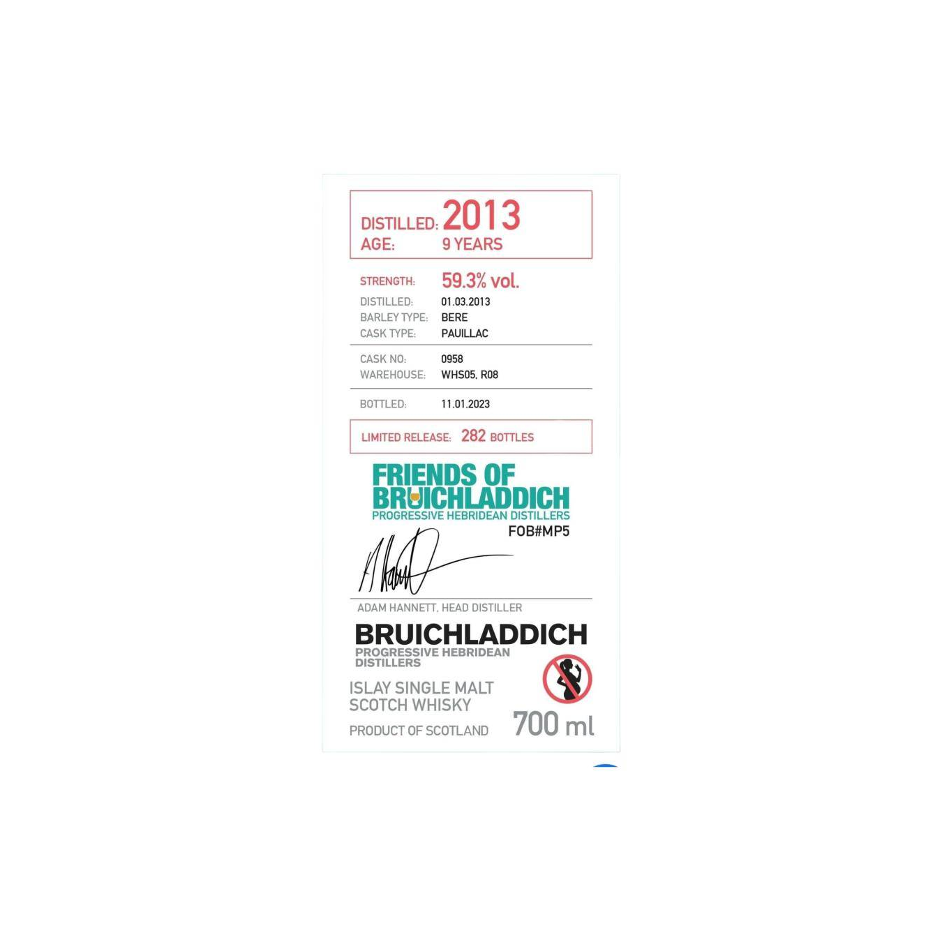 Bruichladdich 2013 9 Years Single Malt Whisky 3