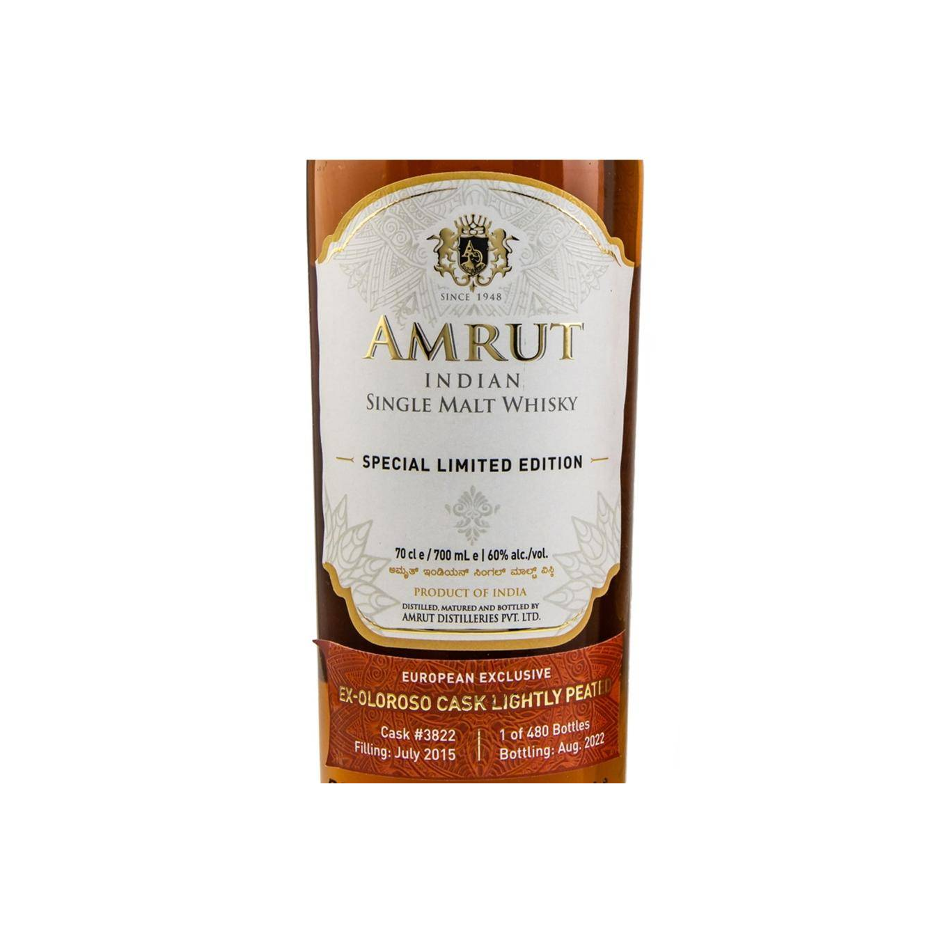 Amrut Single Cask 2015 7 Years Single Malt Whisky 3