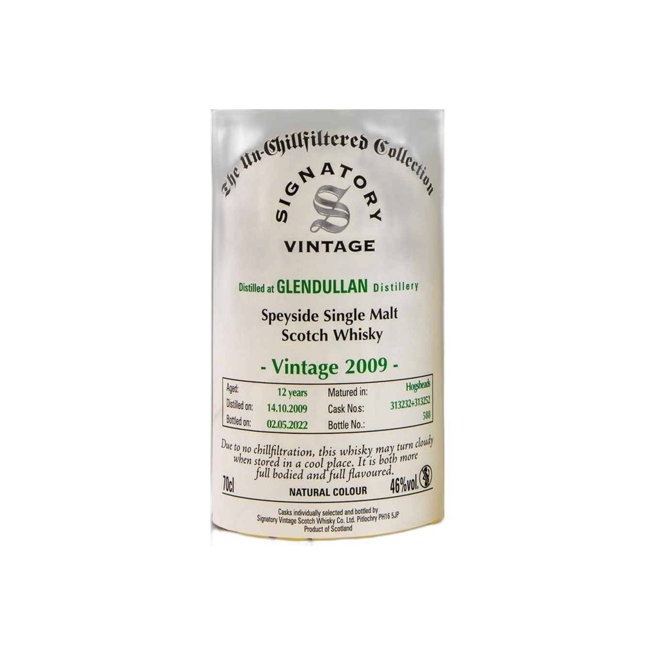 Glendullan The Un-Chillfiltered Collection 2009 12 Years Single Malt Whisky 2