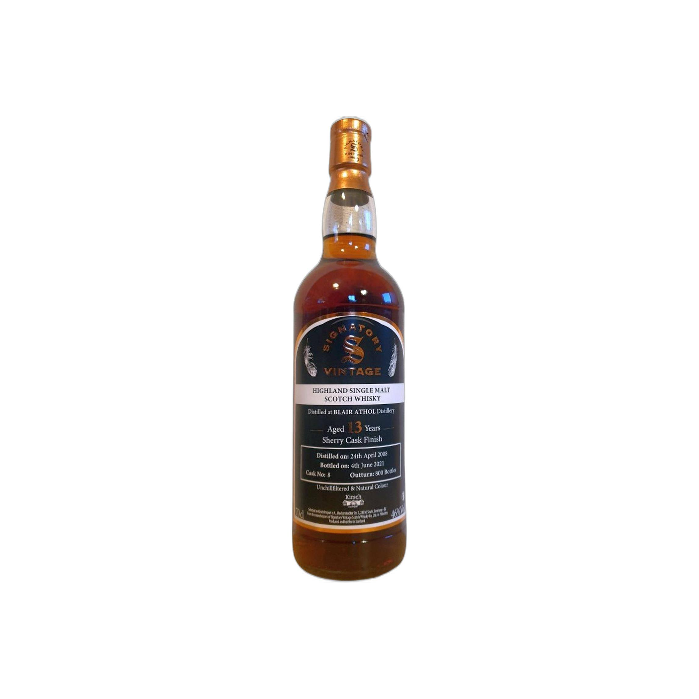 Blair Athol The Un-Chillfiltered Collection 2008 13 Years Single Malt Whisky 2