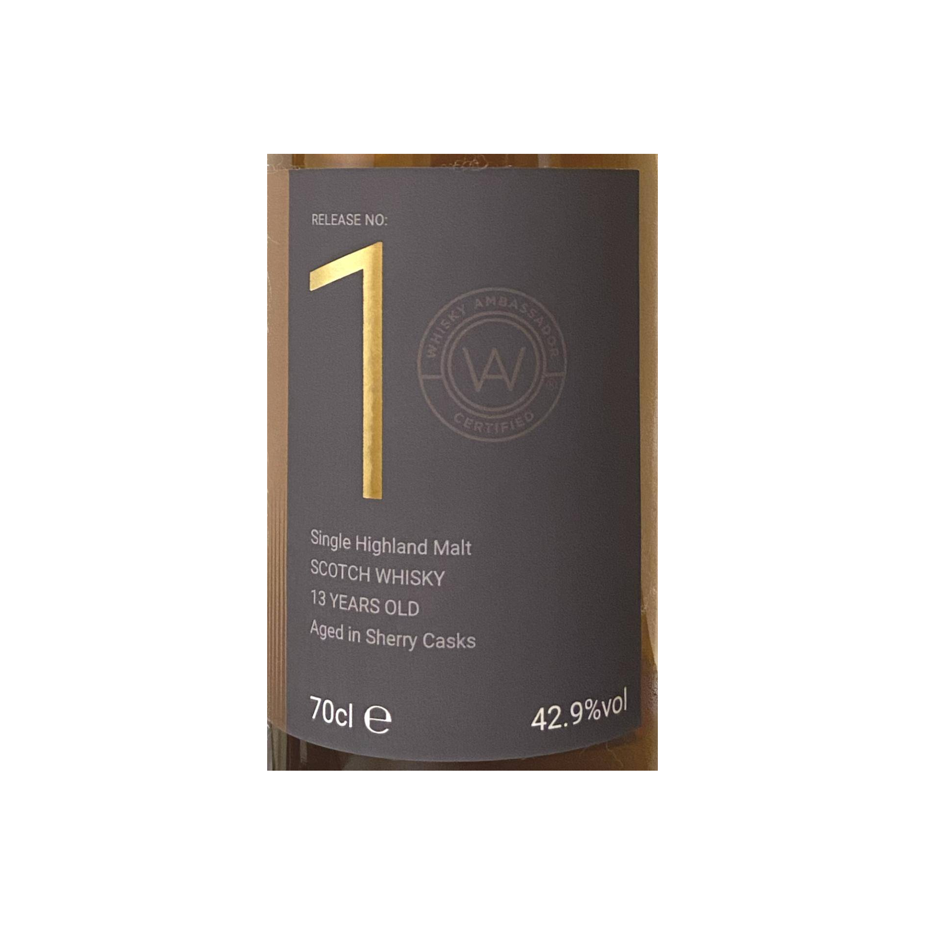Single Highland Malt Release No. 1 2