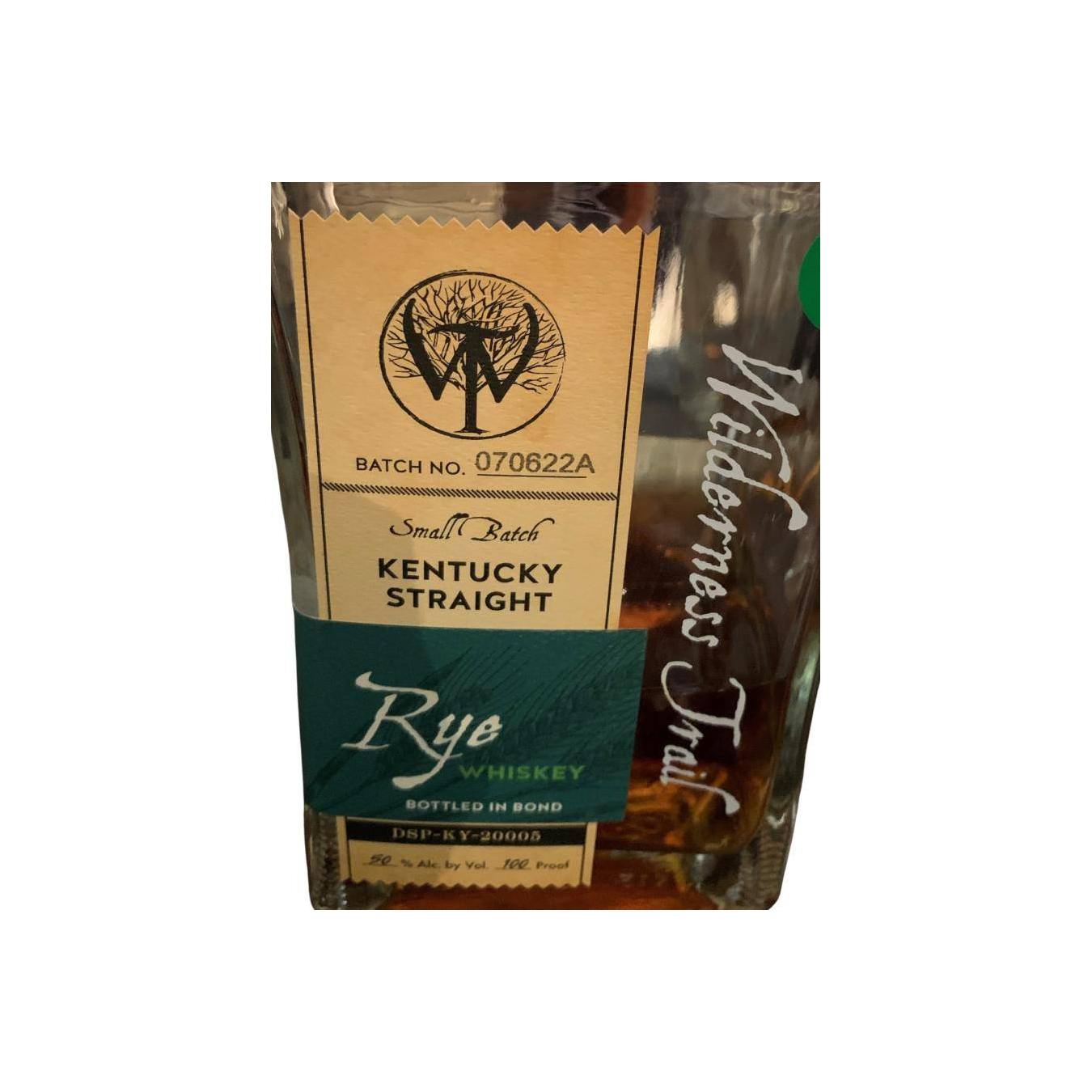 Wilderness Trail Kentucky Straight Rye Whiskey