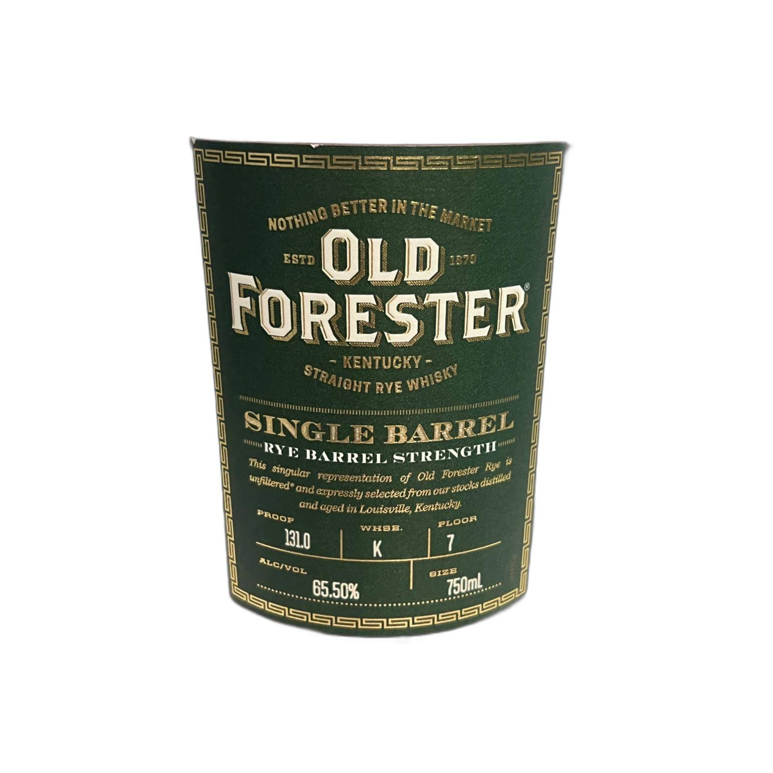 Old Forester Single Barrel Rye 3