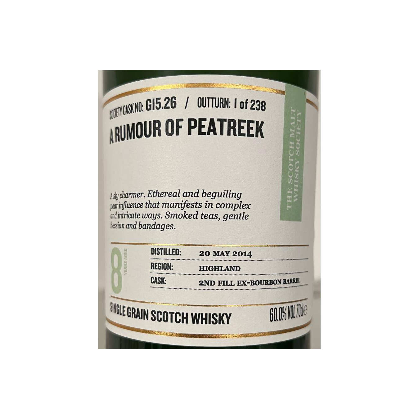 The Scotch Malt Whisky Society 2014 8 Years Single Grain Whisky 2