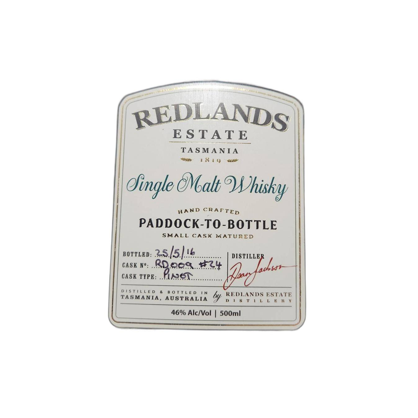 Redlands Estate Single Malt Whisky 2