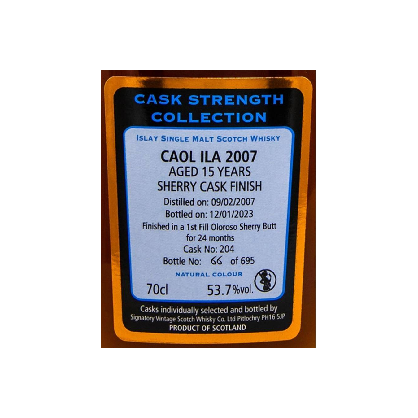 Caol Ila Cask Strength Collection 2007 15 Years Single Malt Whisky 3