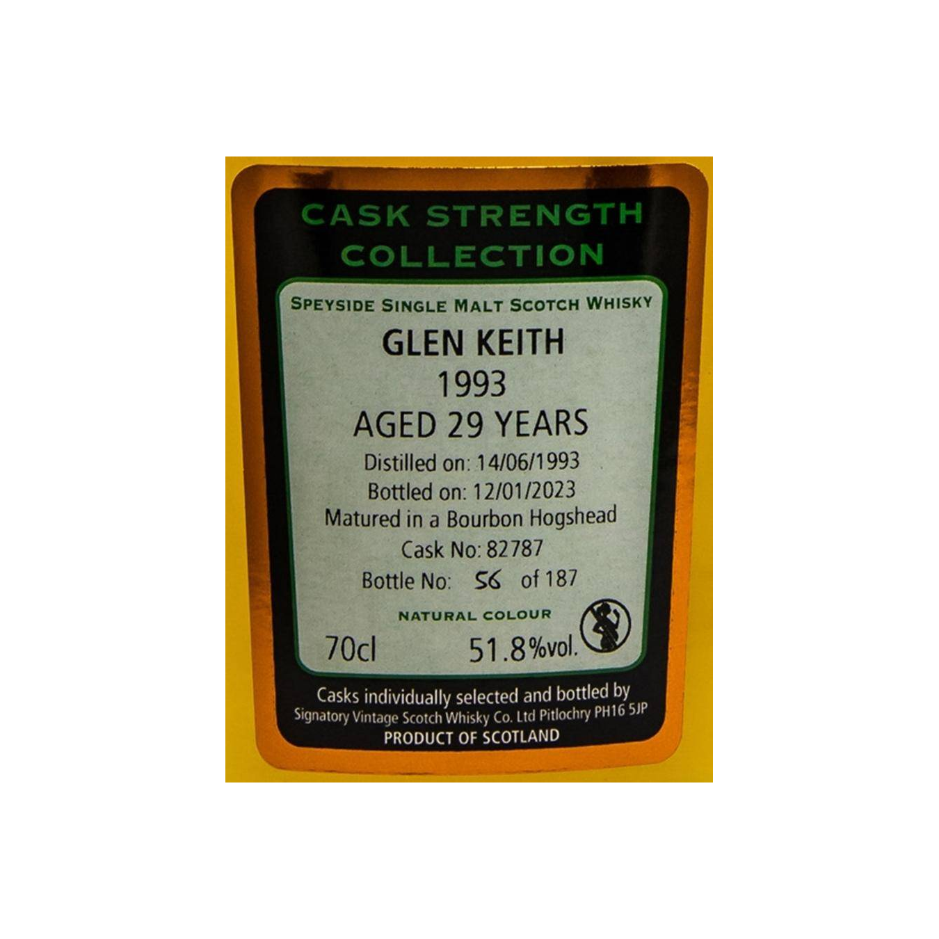 Glen Keith Cask Strength Collection 1993 29 Years Single Malt Whisky 3