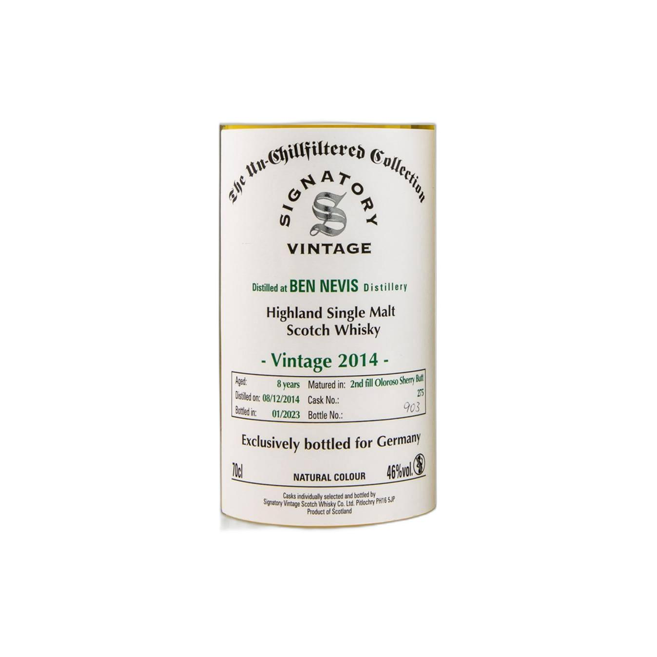 Ben Nevis The Un-Chillfiltered Collection 2014 8 Years Single Malt Whisky 2