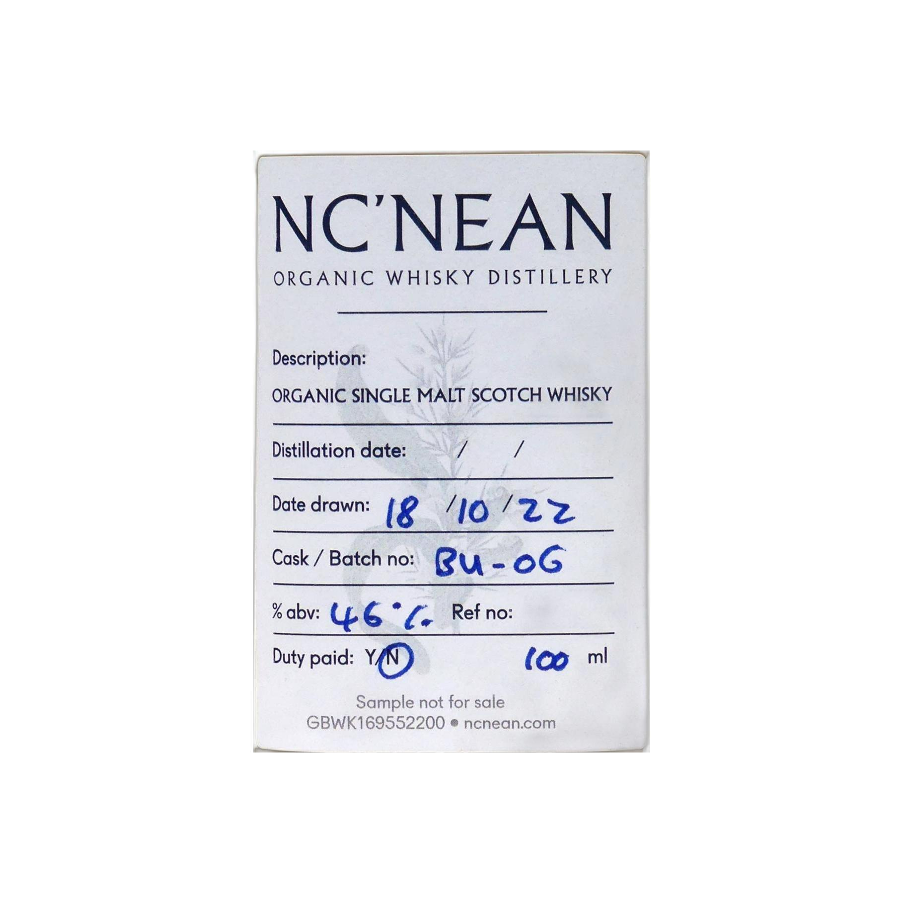 Nc'nean 2019 3 Years Single Malt Whisky 2