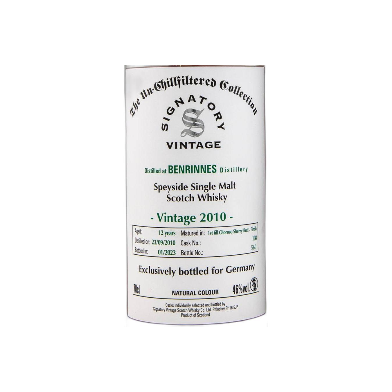 Signatory Vintage The Un-Chillfiltered Collection 2010 12 Years Single Malt Whisky 2