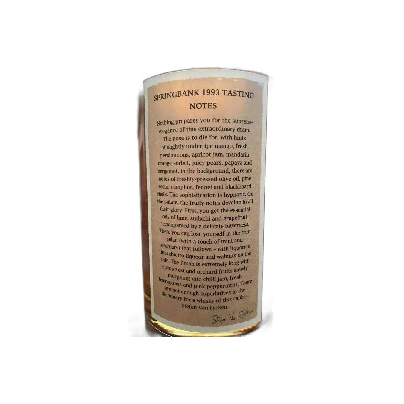 Springbank 1993 28 Years Single Malt Whisky 2