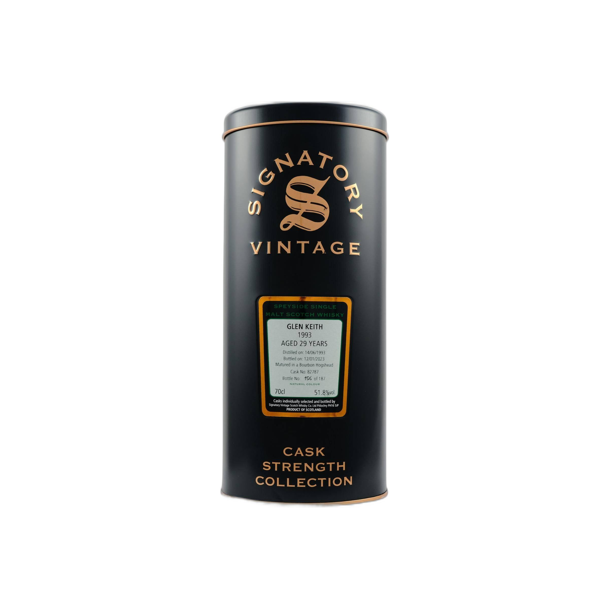 Glen Keith Cask Strength Collection 1993 29 Years Single Malt Whisky 2