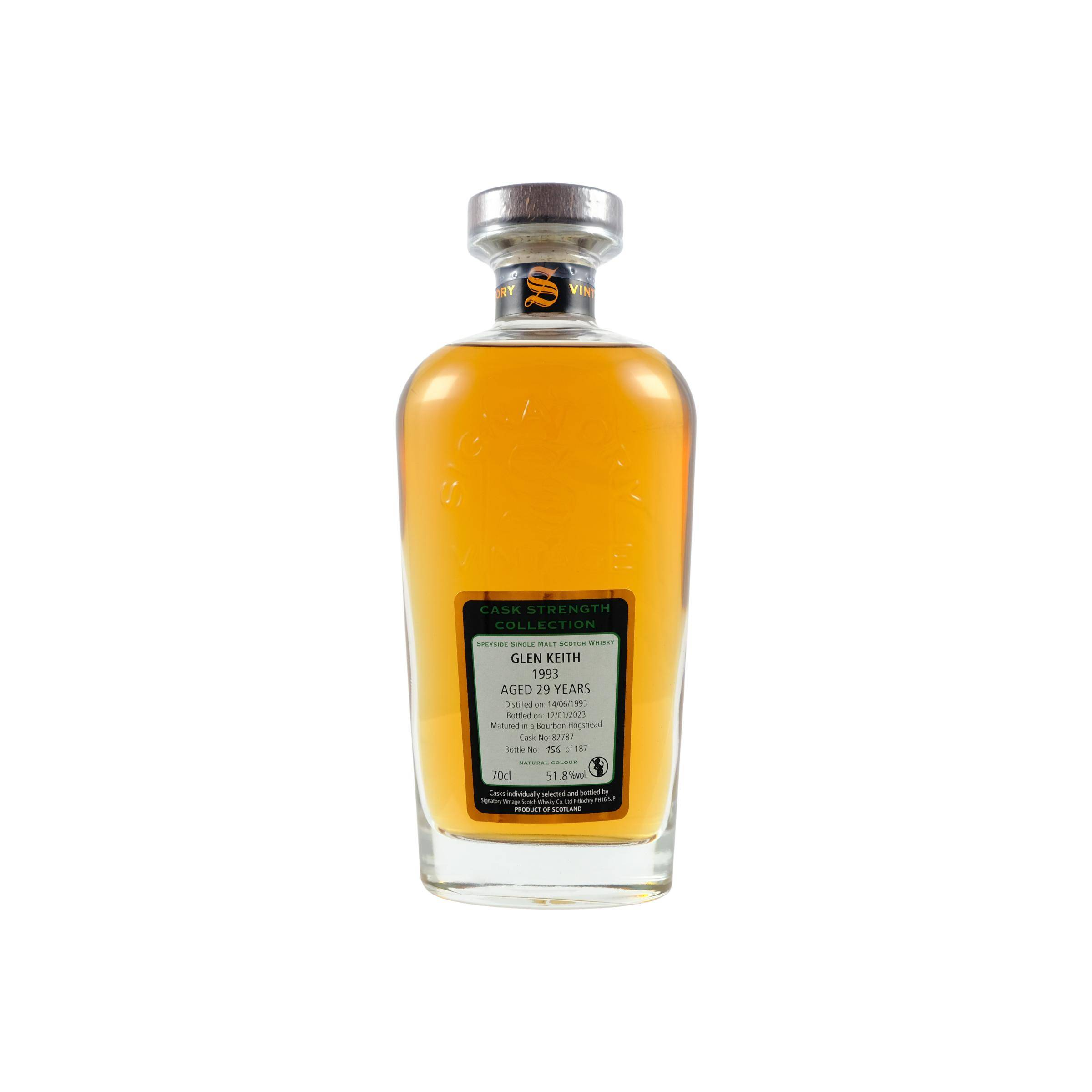 Glen Keith Cask Strength Collection 1993 29 Years Single Malt Whisky
