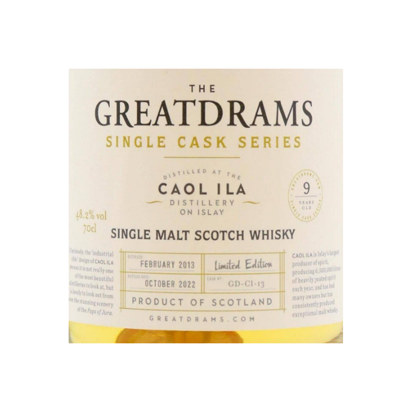 Caol Ila Single Cask 2013 9 Years Single Malt Whisky