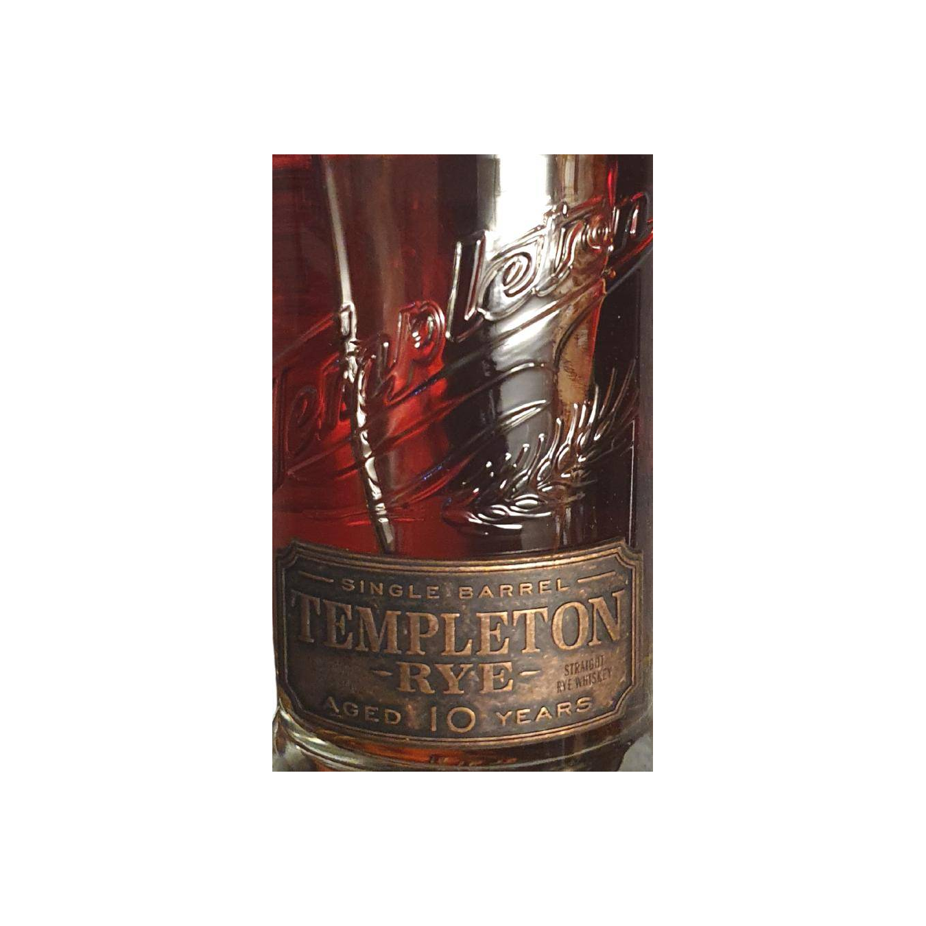 Templeton Single Cask 10 Years Rye Whisky