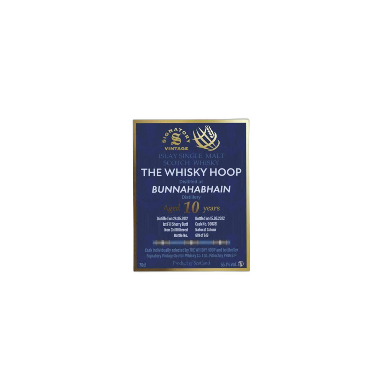 Bunnahabhain 2012 10 Years Single Malt Whisky