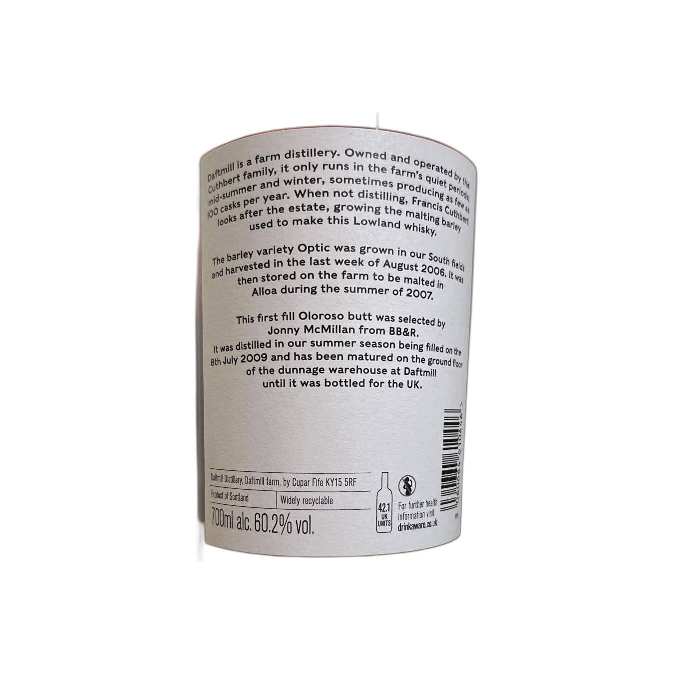 Daftmill Single Cask 2009 14 Years Single Malt Whisky 2