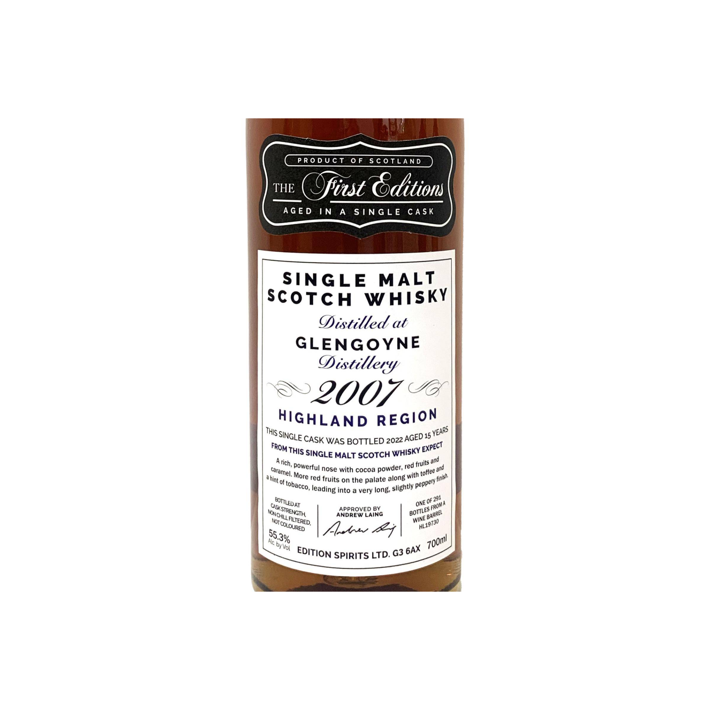 Glengoyne The First Editions 2007 15 Years Single Malt Whisky 2