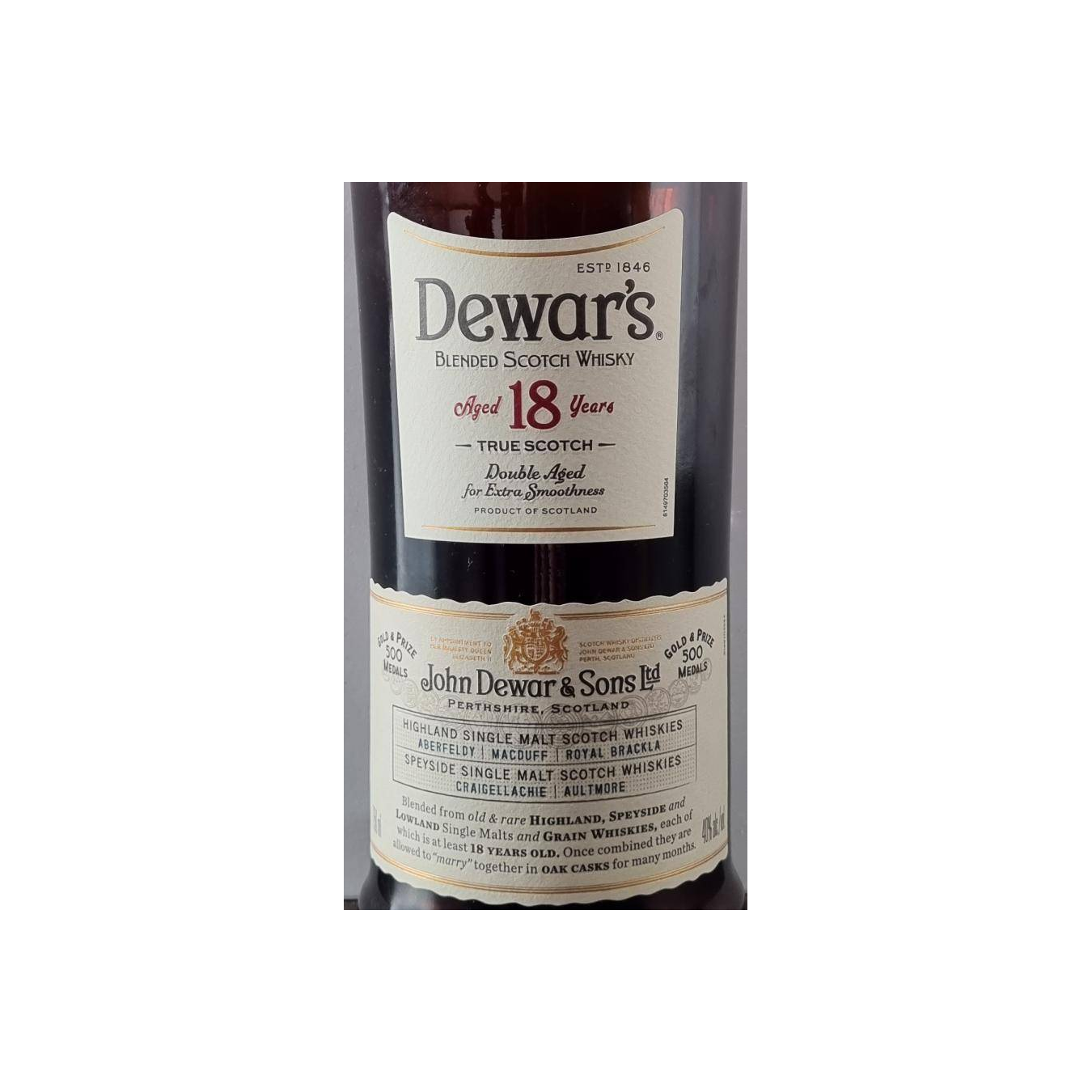Dewar's 18-year-old