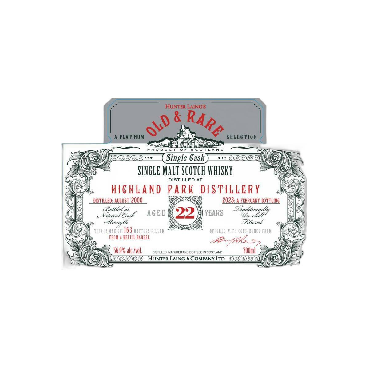 Highland Park 2000 22 Years Single Malt Whisky 2