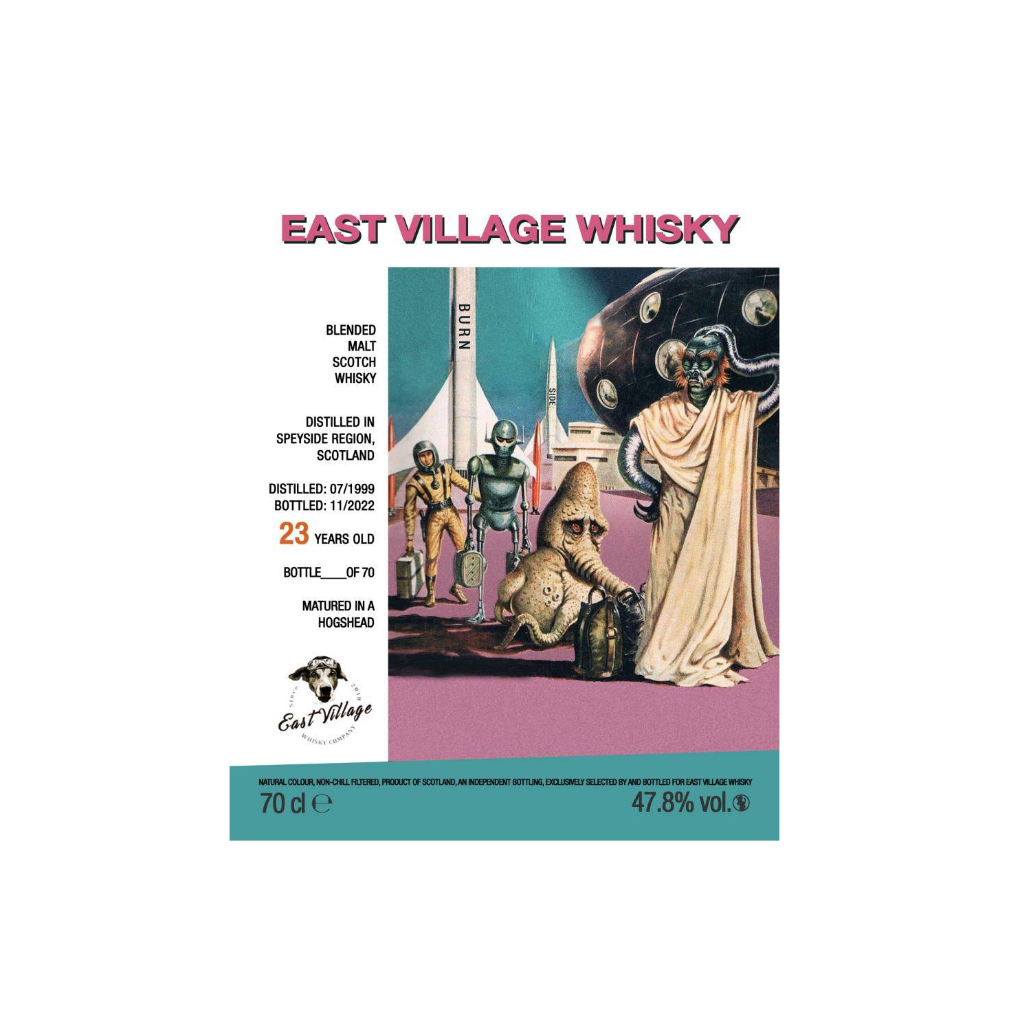 East Village Whisky Company 1999 23 Years Blended Malt Whisky 2