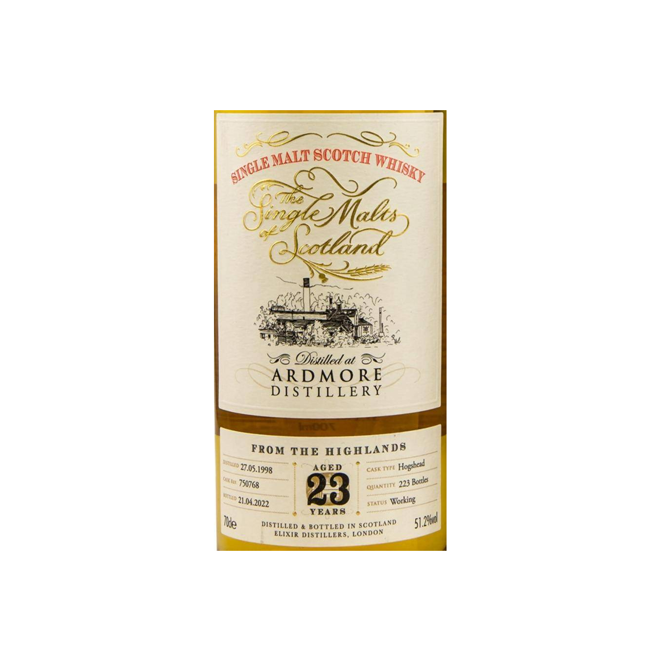 Ardmore The Single Malts of Scotland 1998 23 Years Single Malt Whisky 3