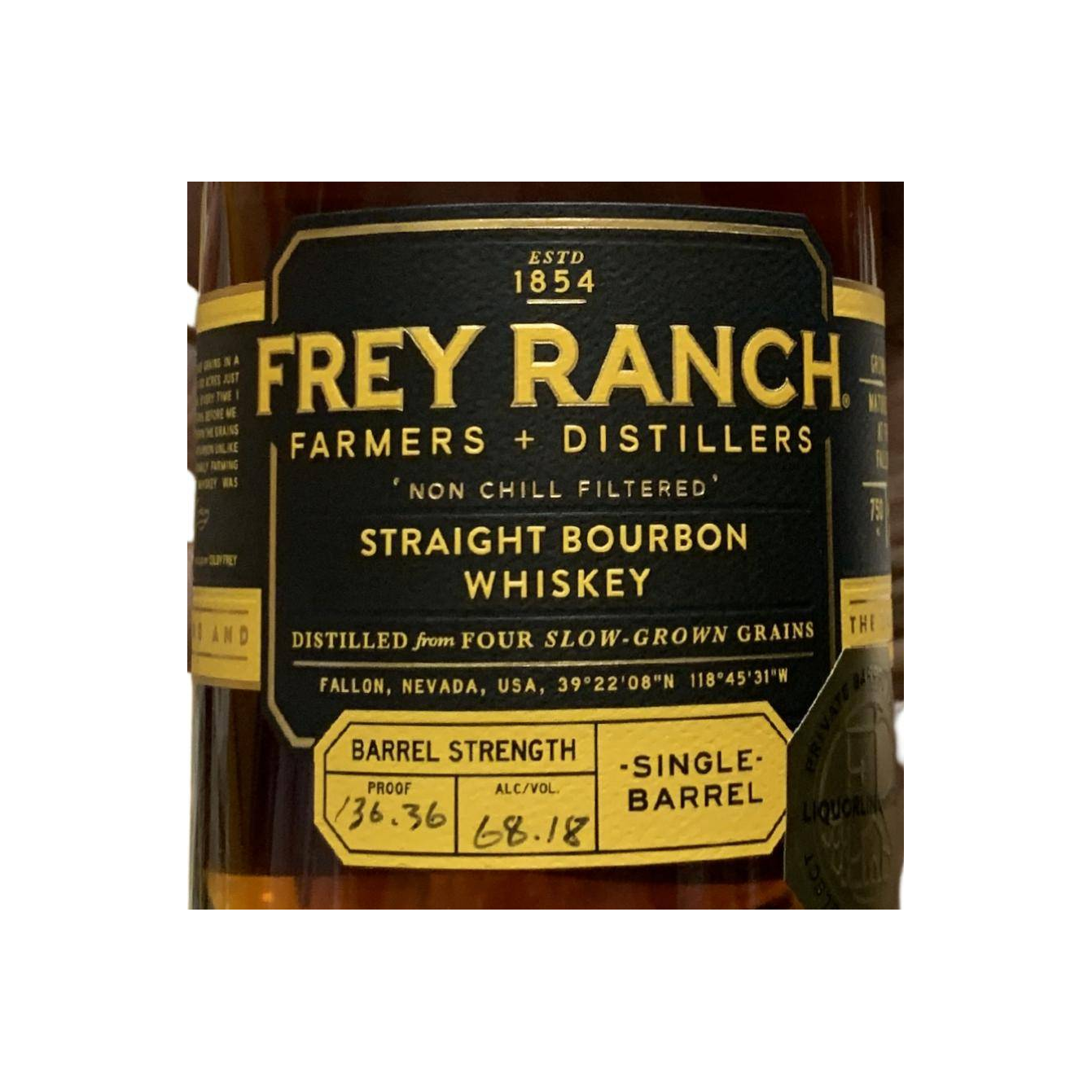 Frey ranch Bourbon Whisky