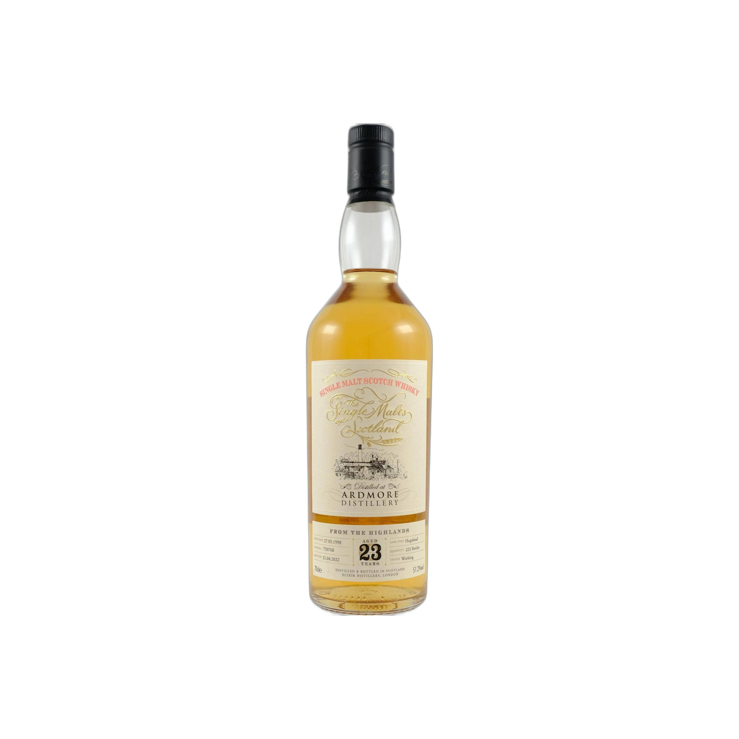 Ardmore The Single Malts of Scotland 1998 23 Years Single Malt Whisky