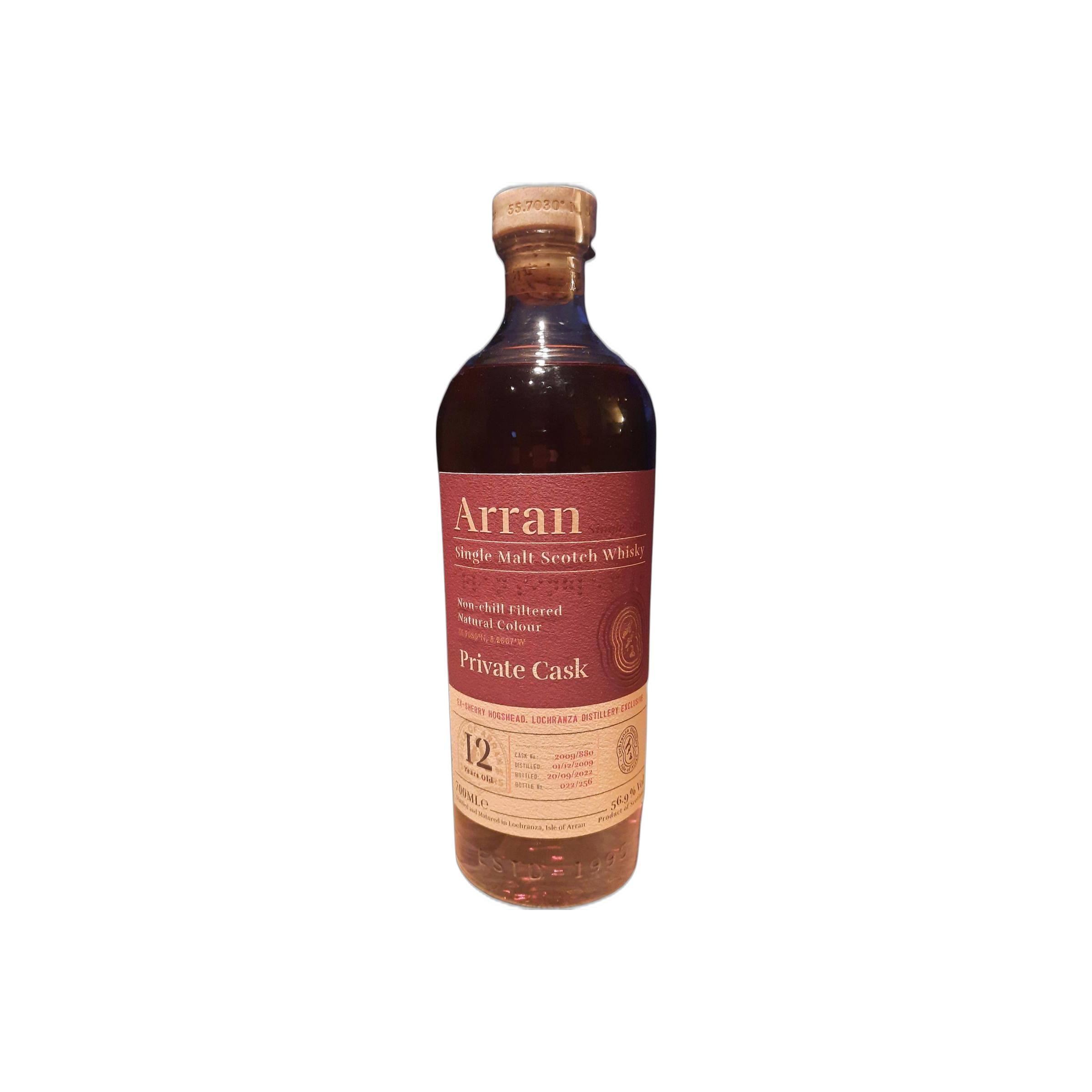 Arran Private Cask 2009 12 Years Single Malt Whisky