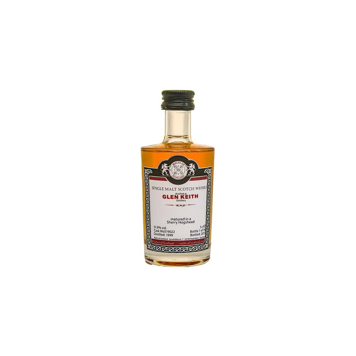 Glen Keith Miniature 1999 20 Years Single Malt Whisky
