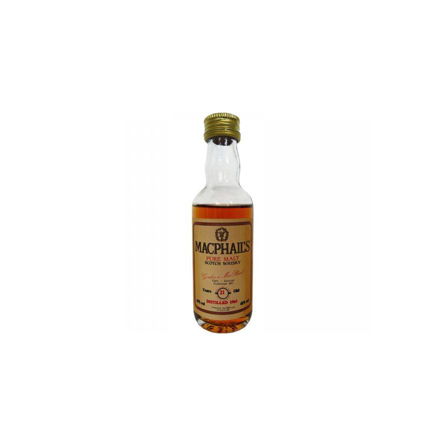 Gordon & MacPhail 1963 21 Years Single Malt Whisky