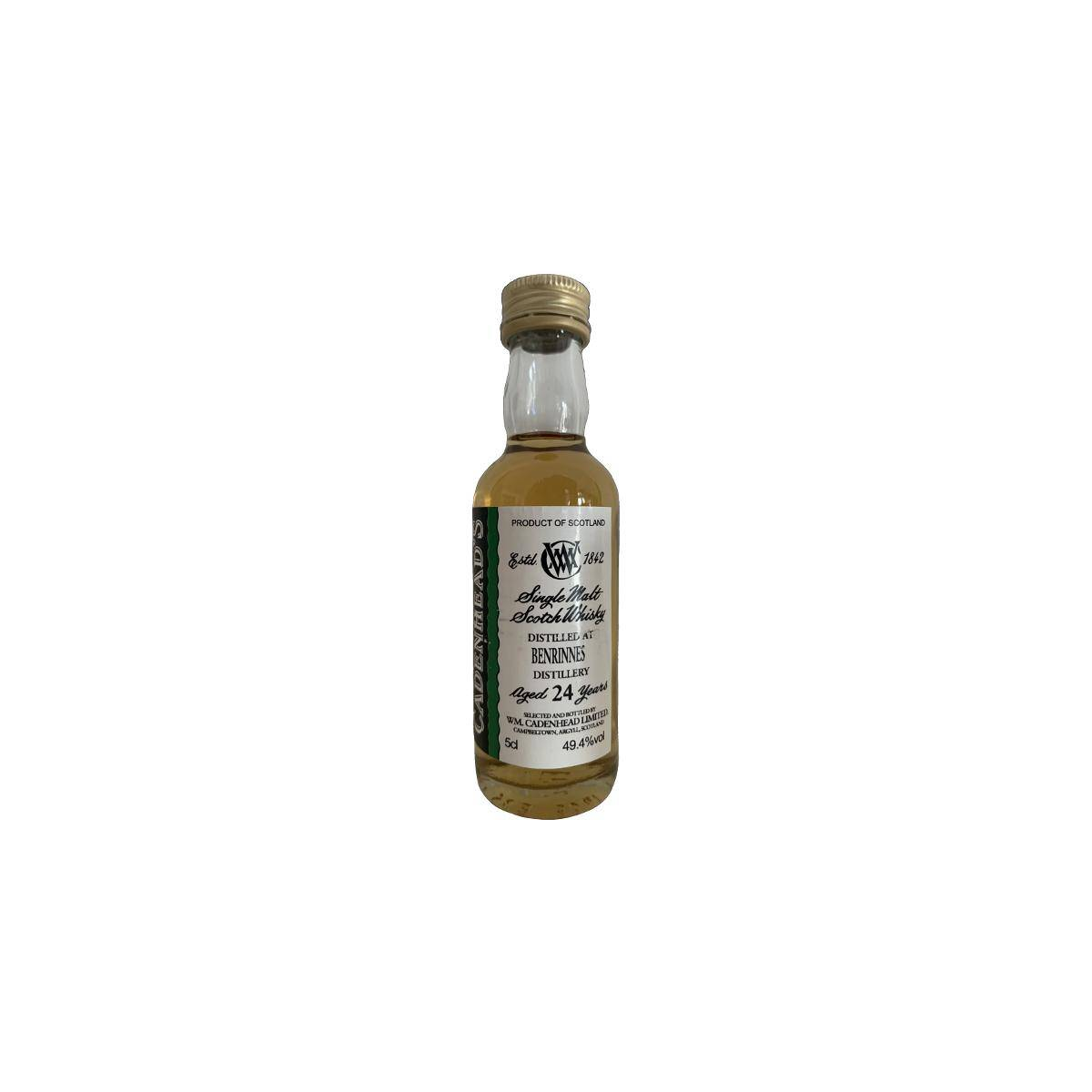 Benrinnes Miniature 1995 24 Years Single Malt Whisky