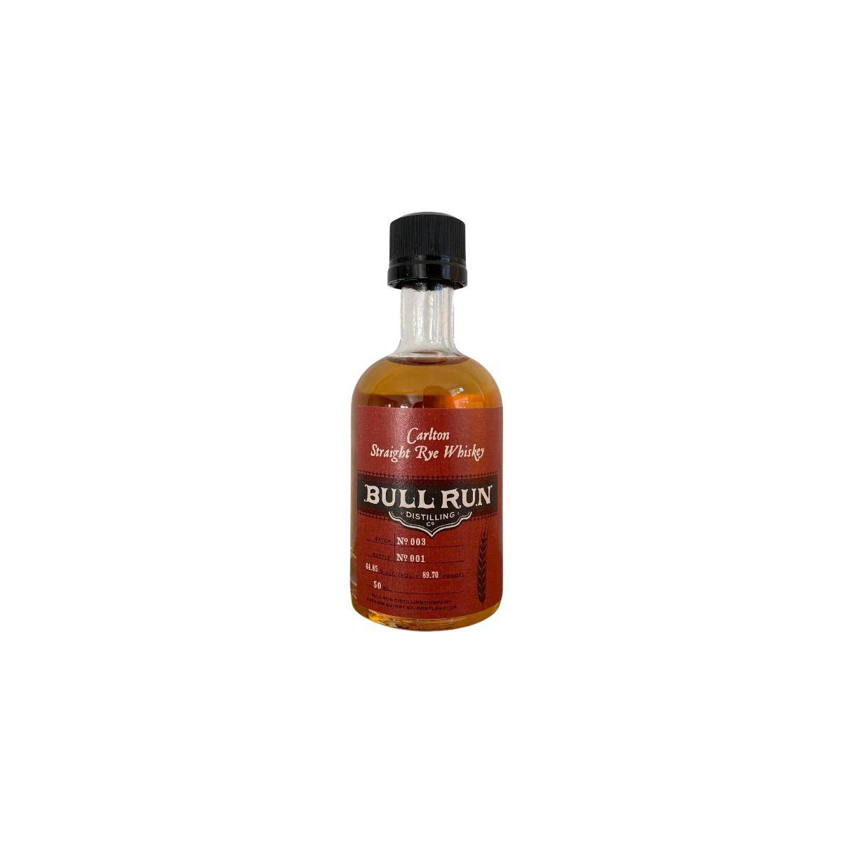 Bull Run Carlton Straight Rye Whiskey
