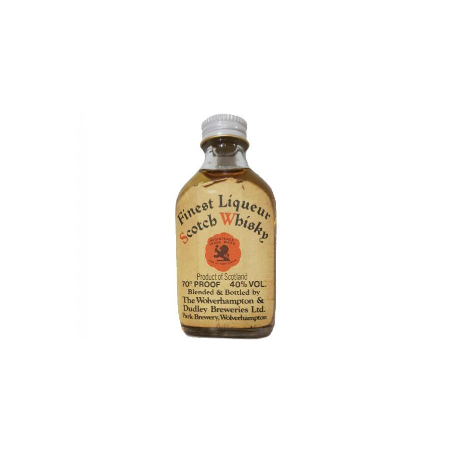 Wolverhampton & Dudley Breweries Ltd. Finest Liqueur Scotch Whisky