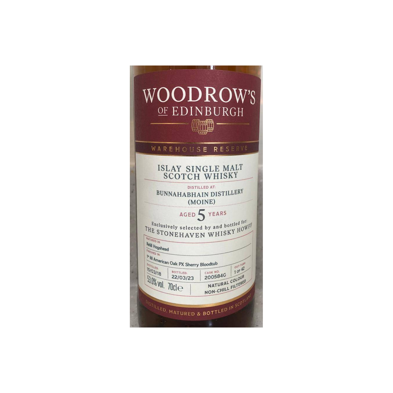 Bunnahabhain 2018 5 Years Single Malt Whisky