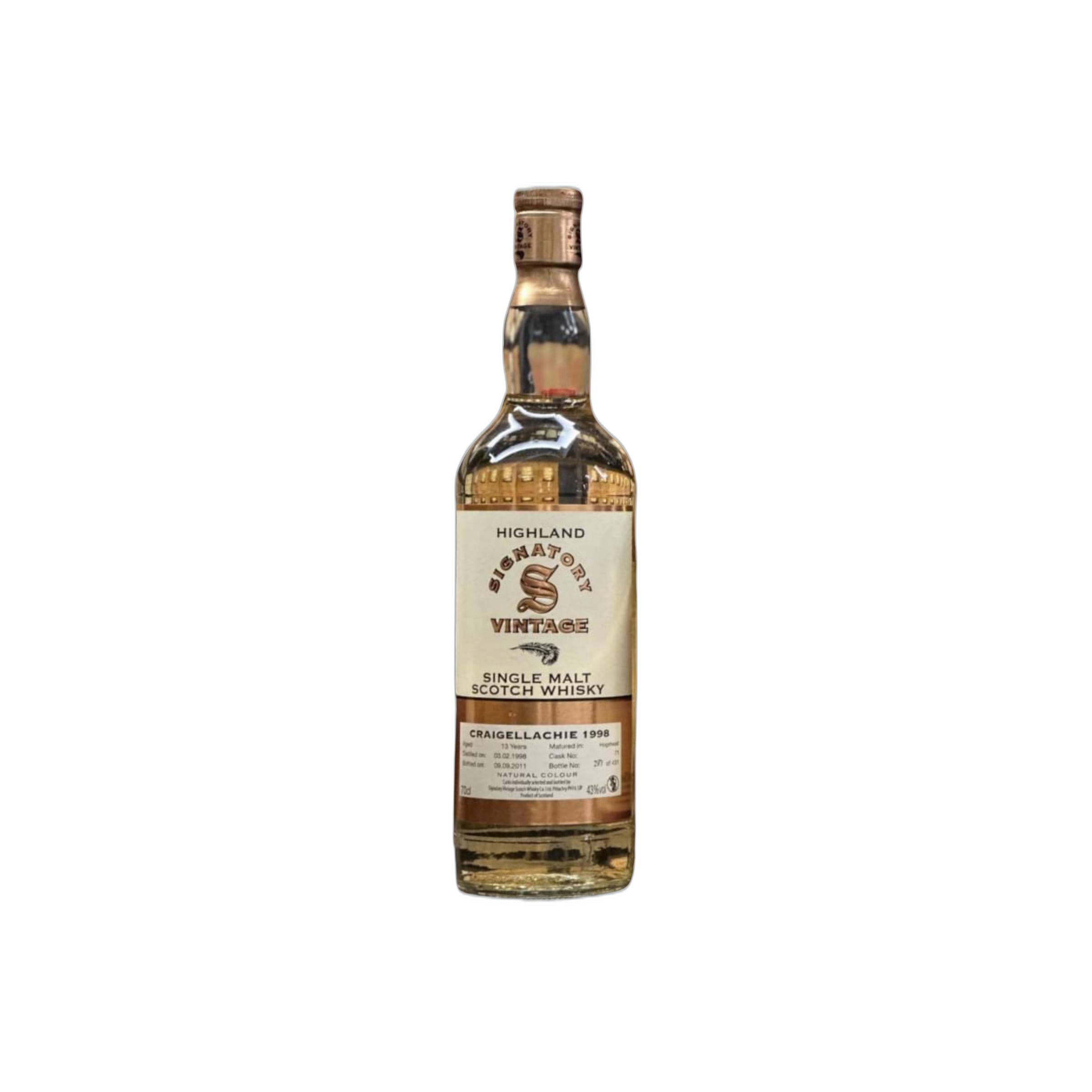 Craigellachie Vintage Collection 1998 13 Years Single Malt Whisky